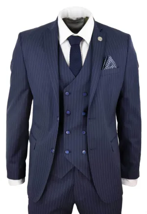 3 Piece Suit Gatsby 1920s Gangster Pinstripe