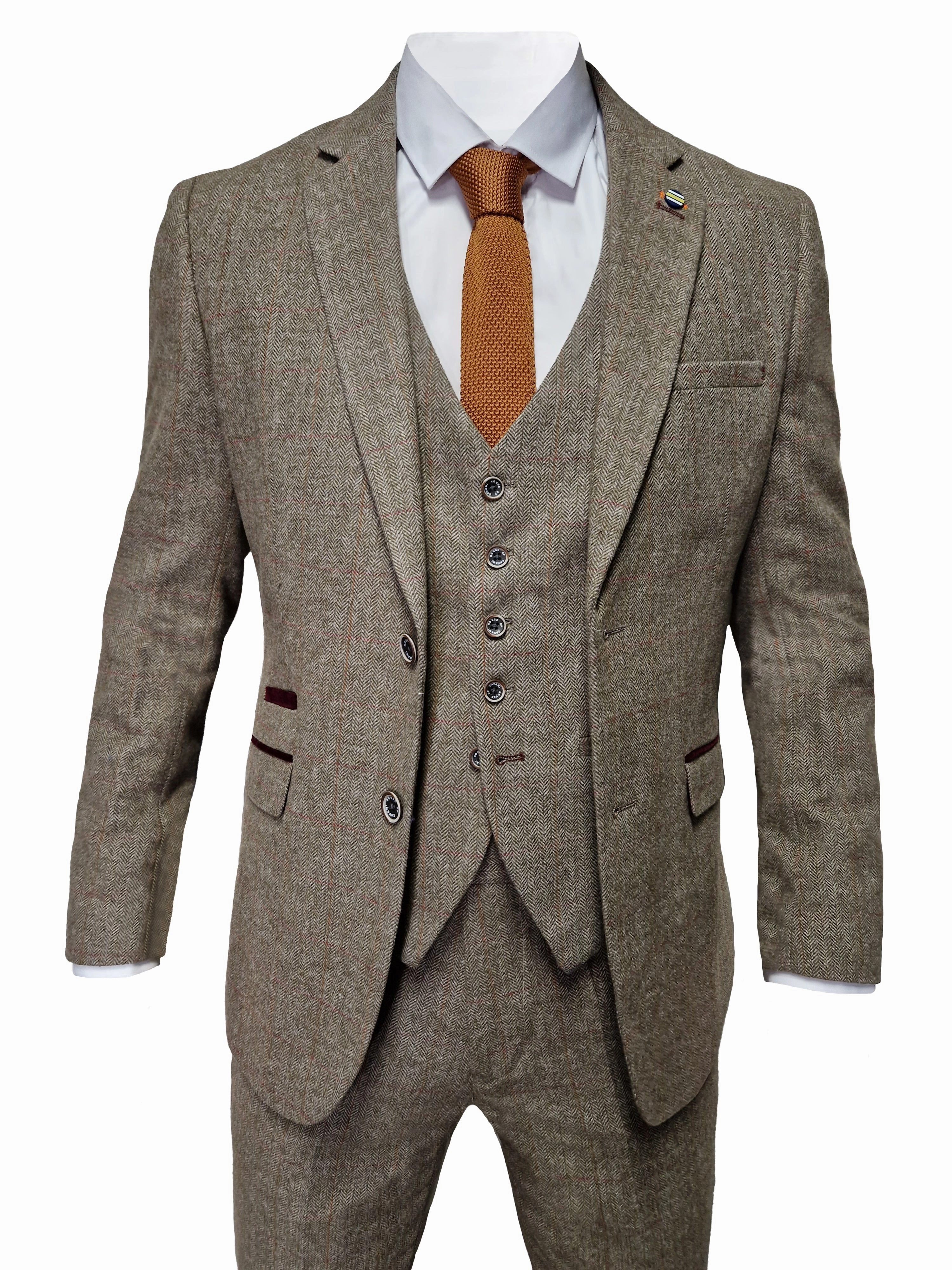3-Piece Cavani Gaston Suit Sage