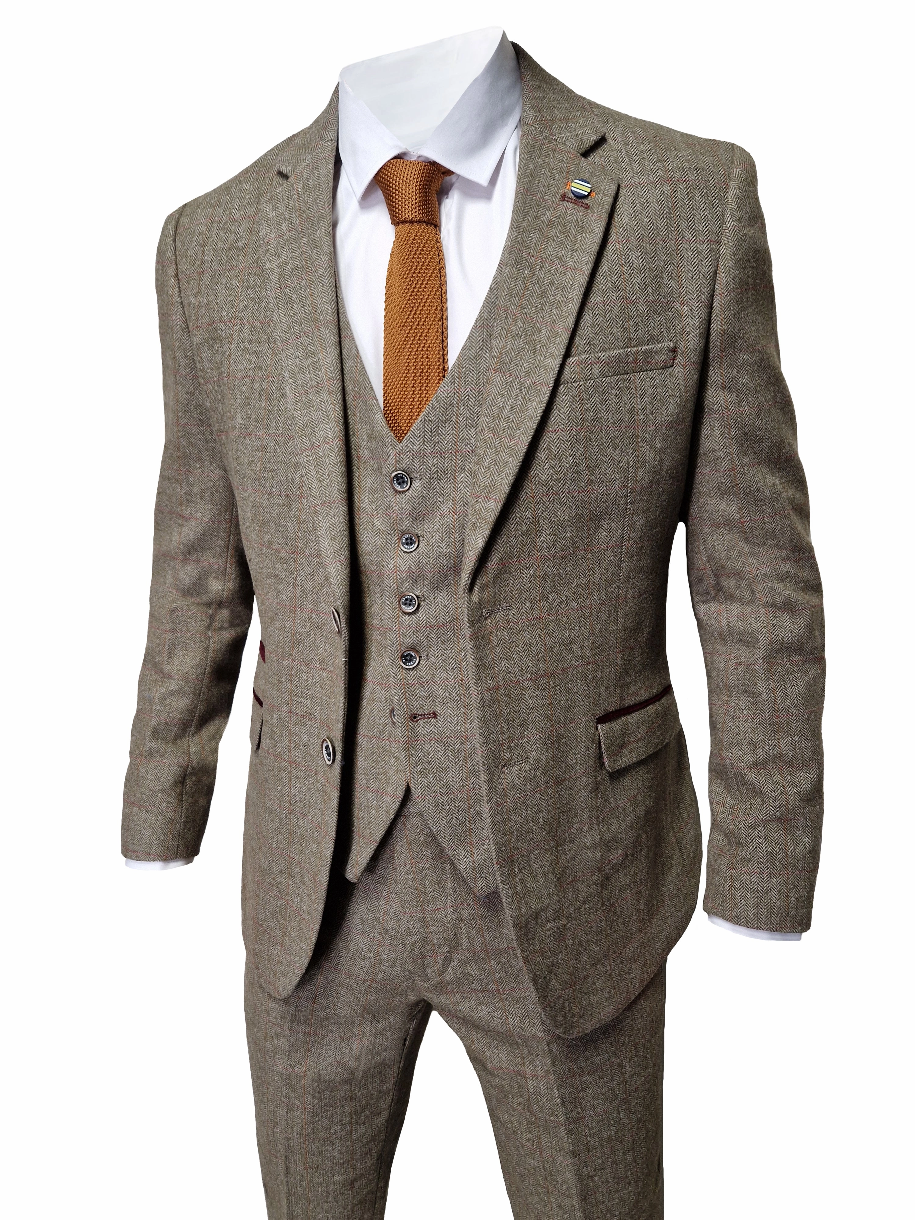 3-Piece Cavani Gaston Suit Sage