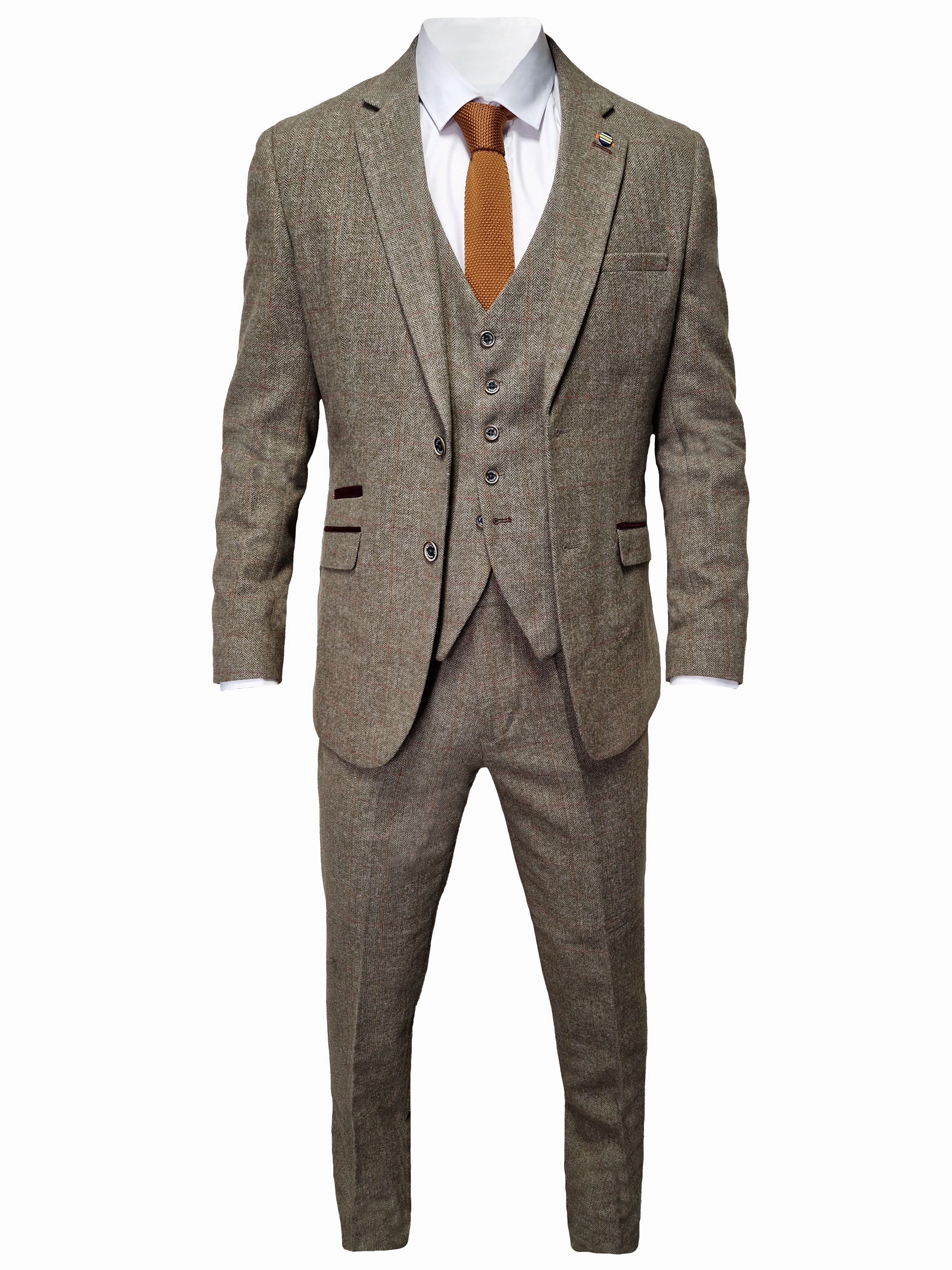 3-Piece Cavani Gaston Suit Sage