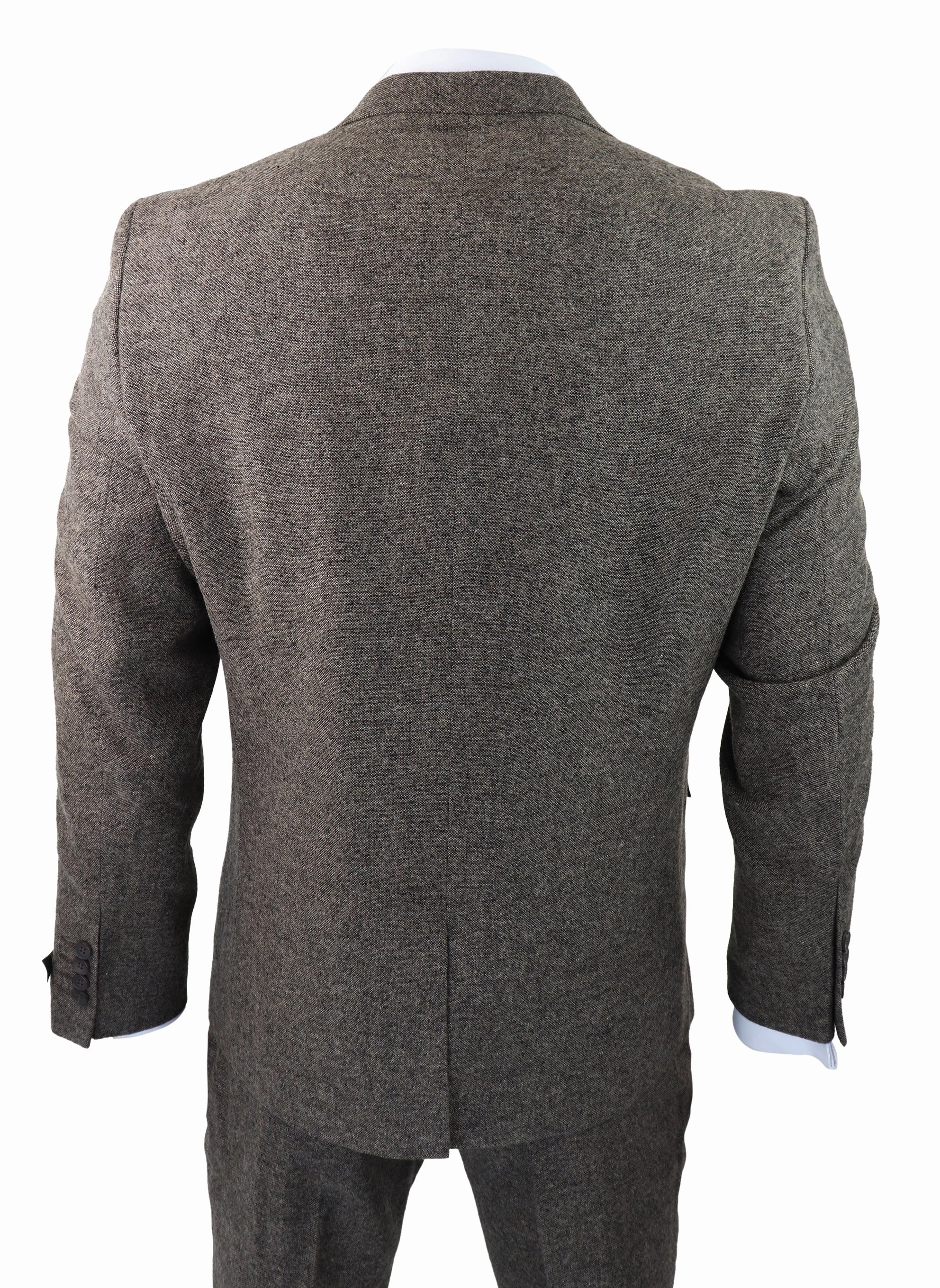 3 Piece Suit Double Breasted Tweed