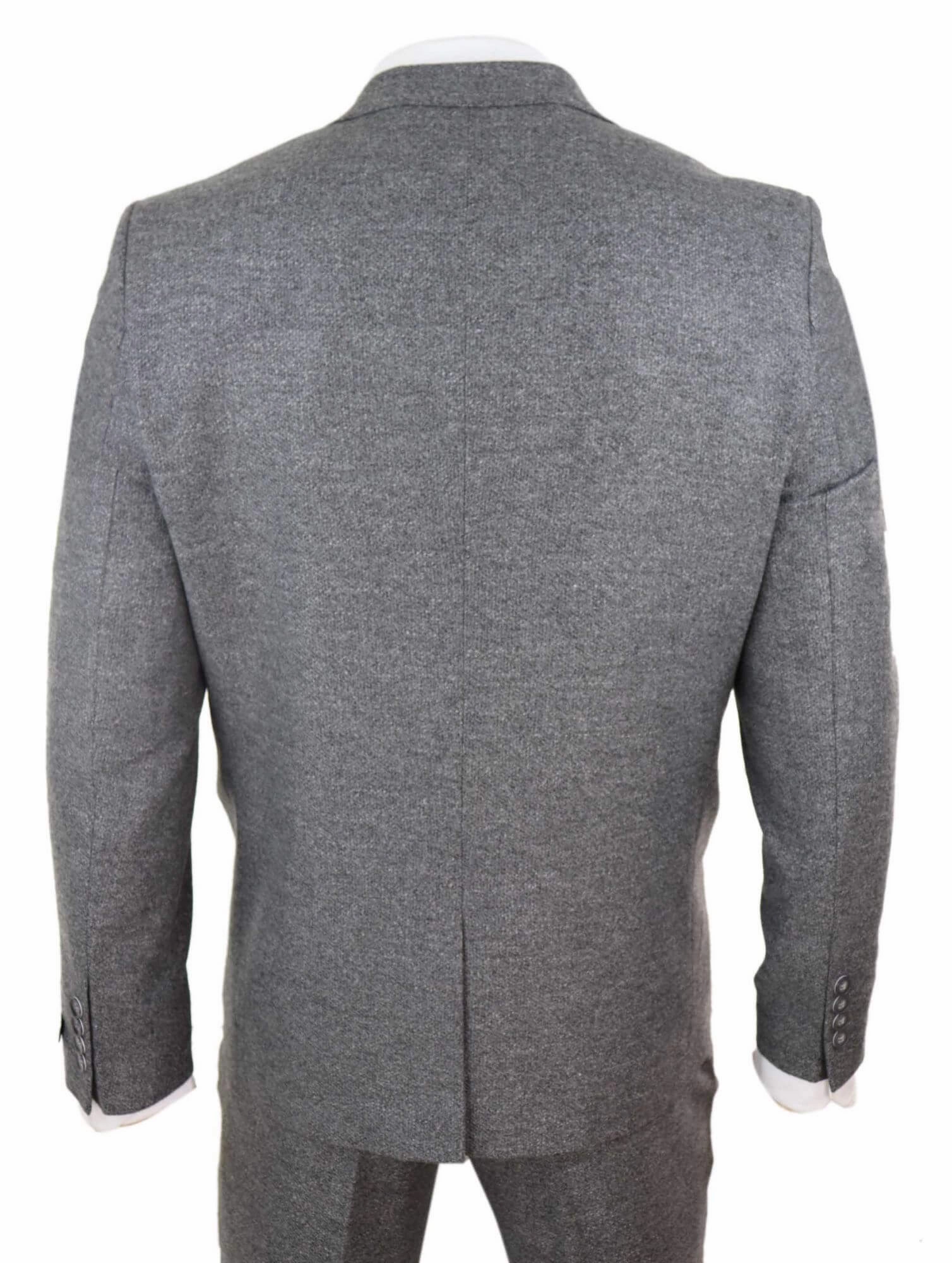 3 Piece Suit Double Breasted Tweed