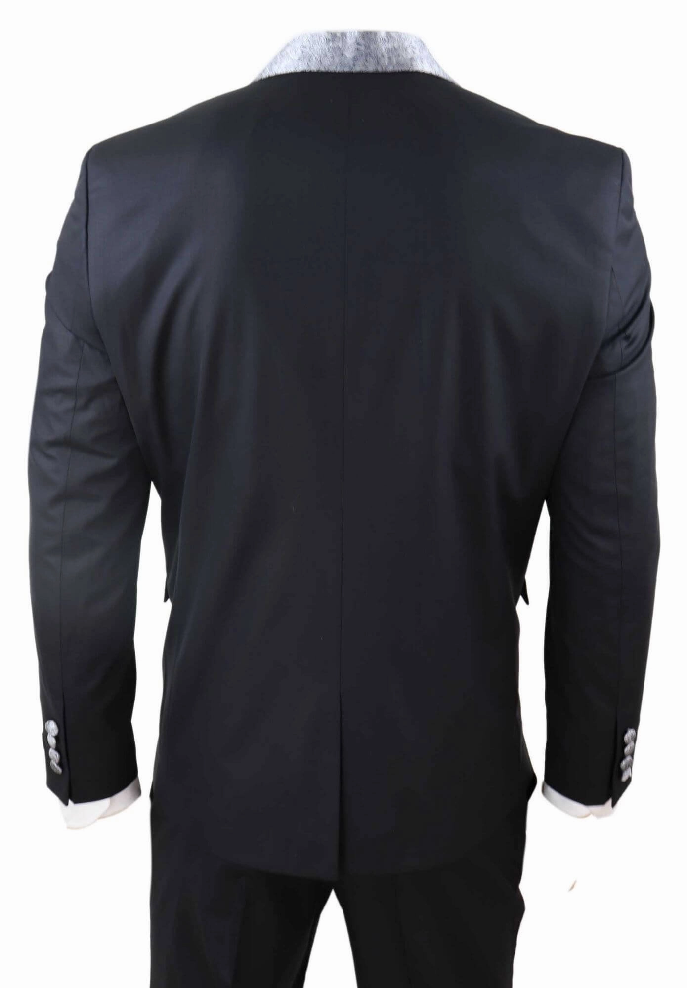 4 Piece Wedding Suit Groom Cravat |