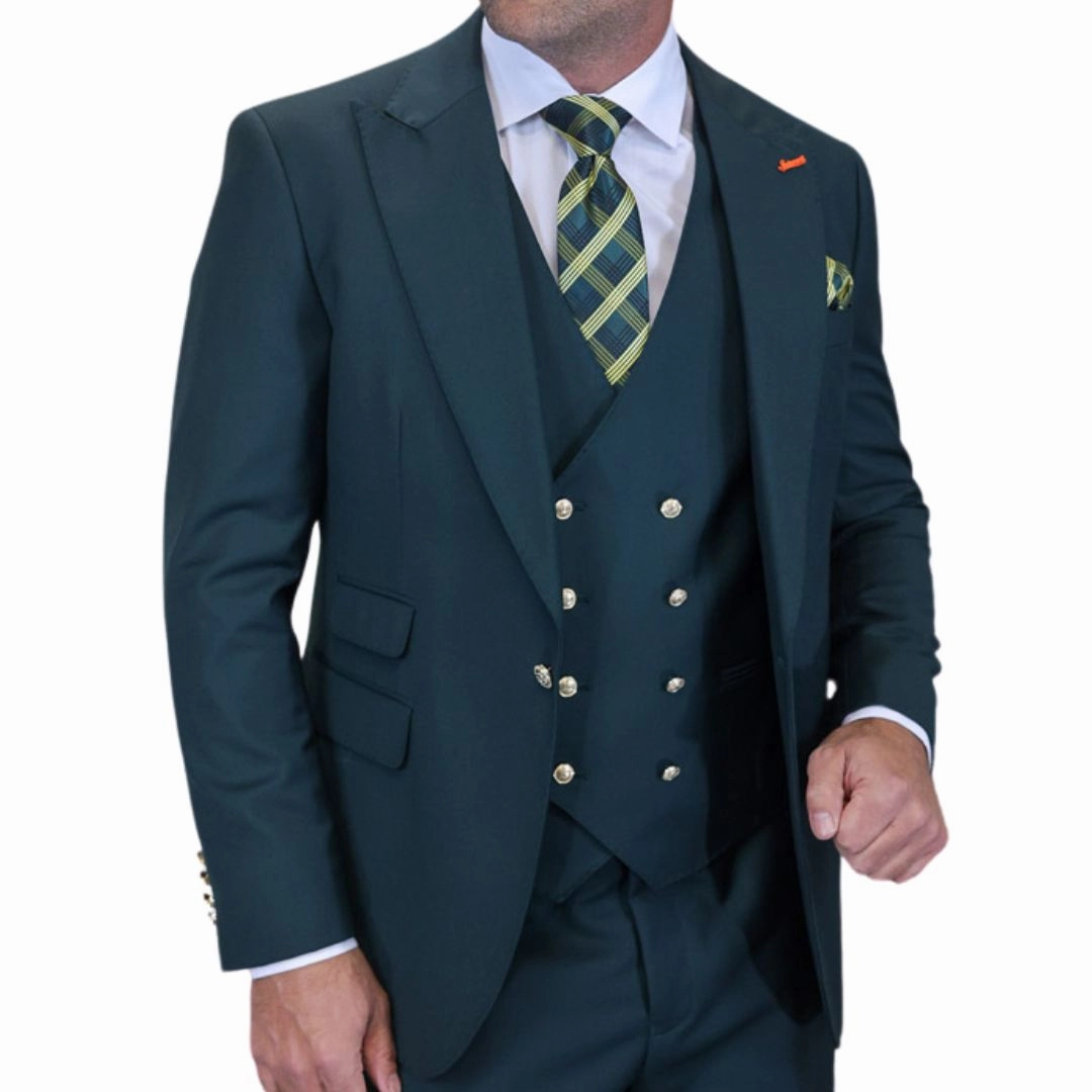 Aether Crest Collection: Statement Hunter 3-Piece Modern Fit Suit