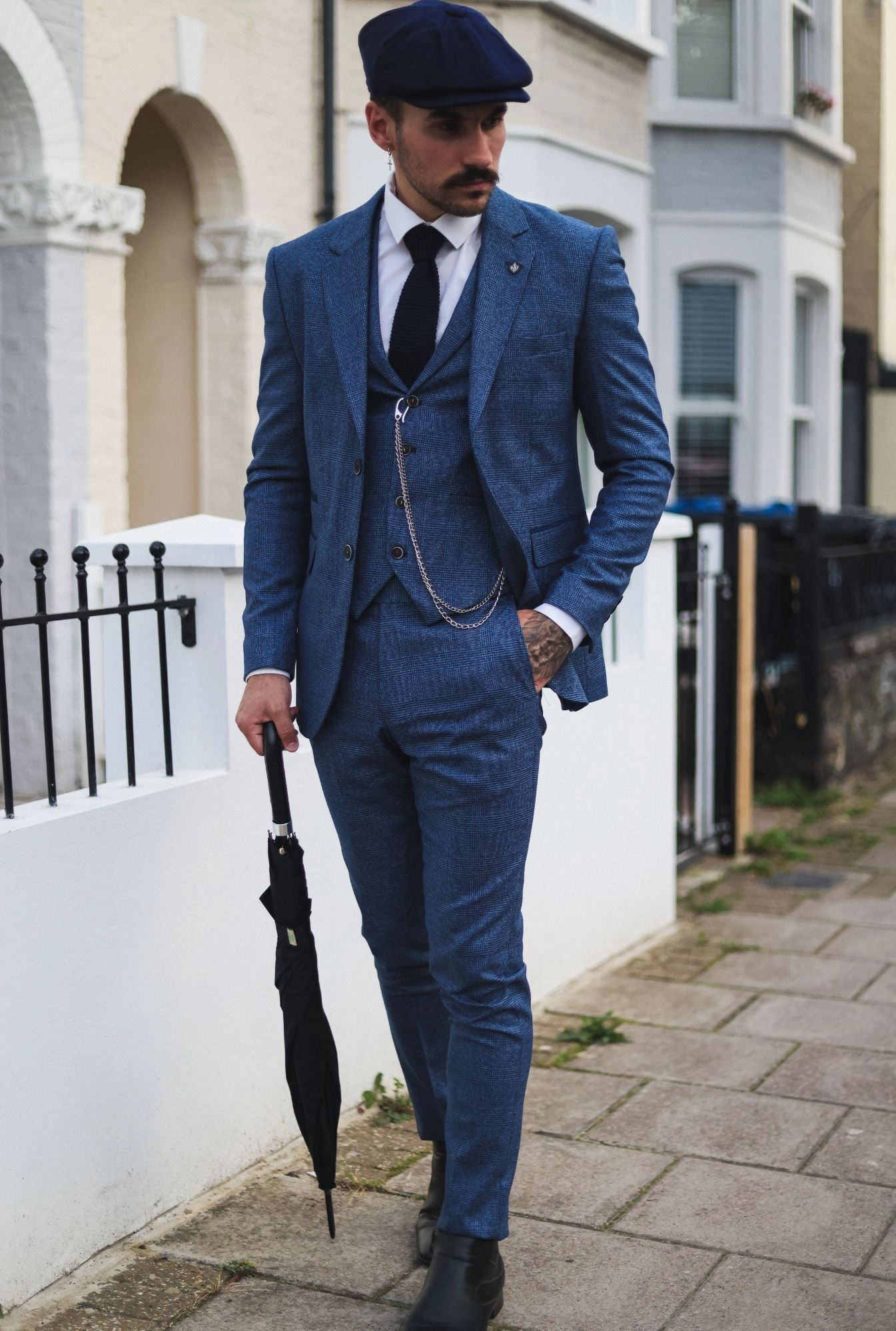 AK-09 Herringbone Tweed 3 Piece Suit