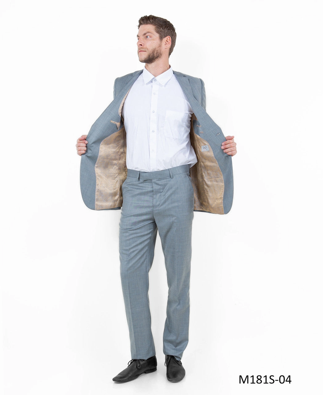 Avalon Collection: Sharkskin Two-Piece Suit – Shark Grey
