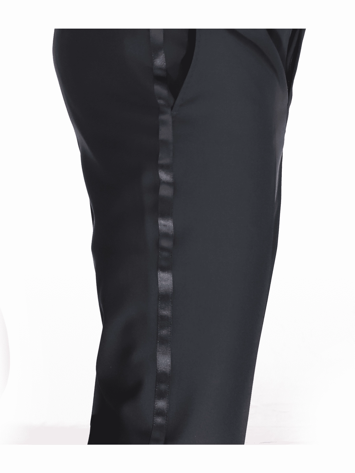 Blujacket Mens Solid Black 100% Wool Regular Fit Tuxedo Suit With Shawl Lapel