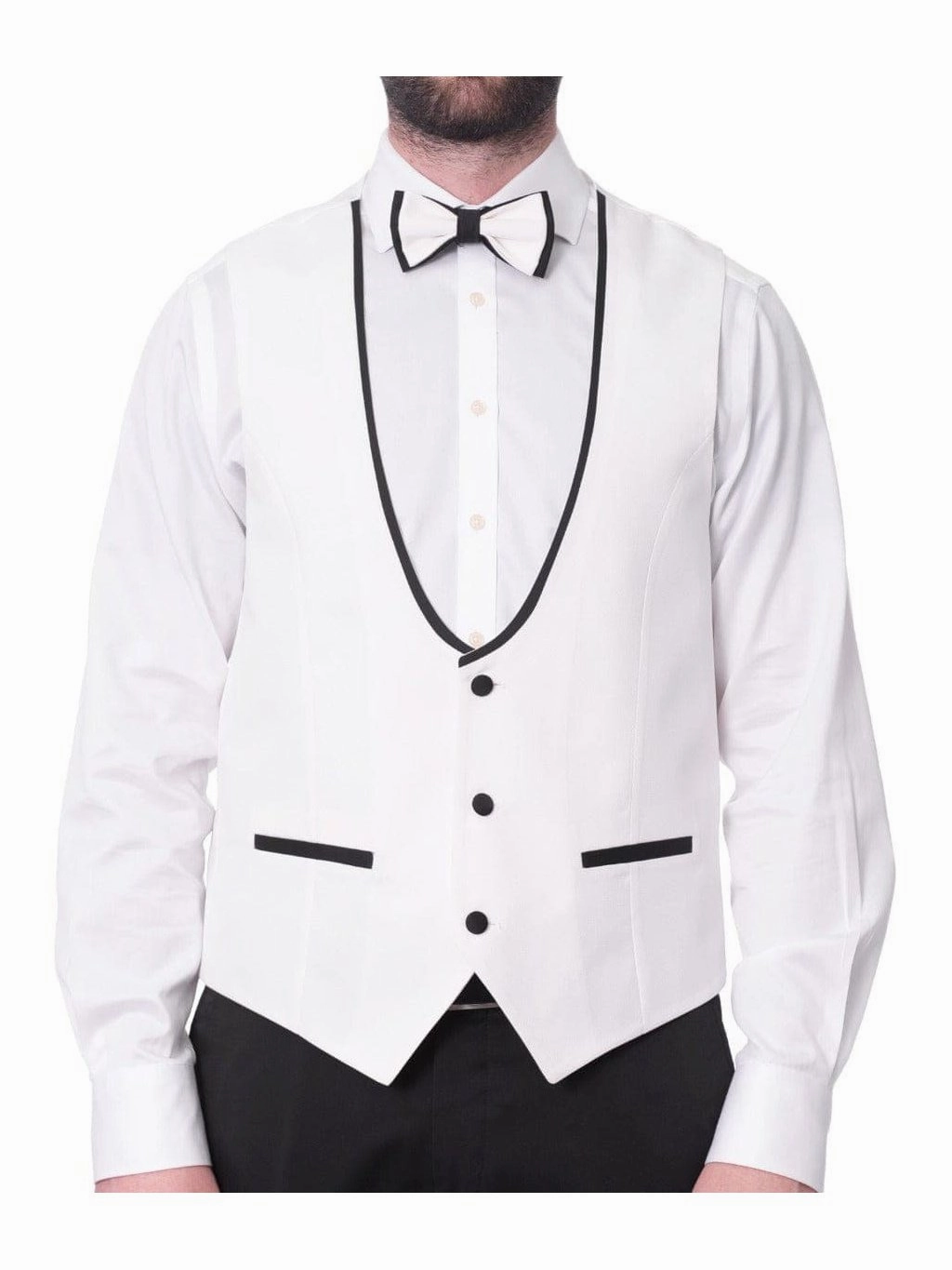 Cemden Mens Slim Fit Solid White 1-button 3 Piece Tuxedo Suit With Shawl Lapels