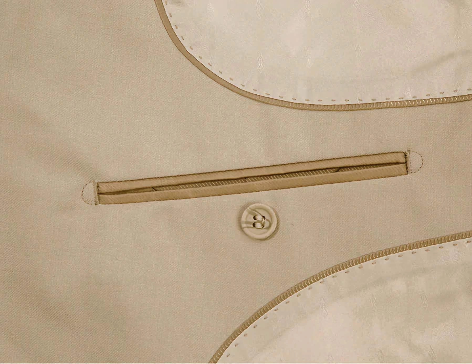 Classic 2 Piece Suit 2 Buttons Regular Fit In Beige