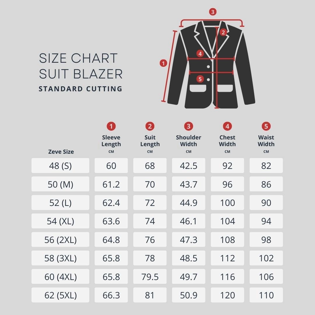 Double Breasted Suit Blazer - Dark Grey Checkered (Peak Lapel)