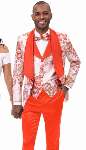 EJ Samuel JP106-RUST Mens Suit