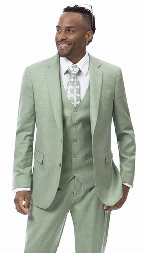 EJ Samuel M18022-MOSS Mens Suit