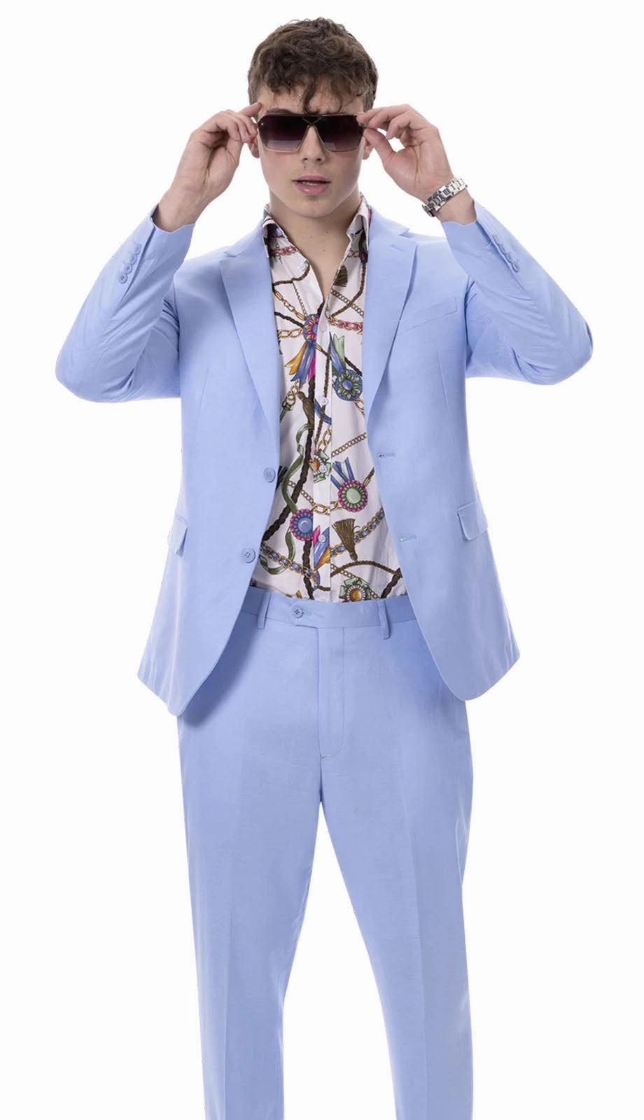 EJ Samuel M2792-BLU Mens Suit
