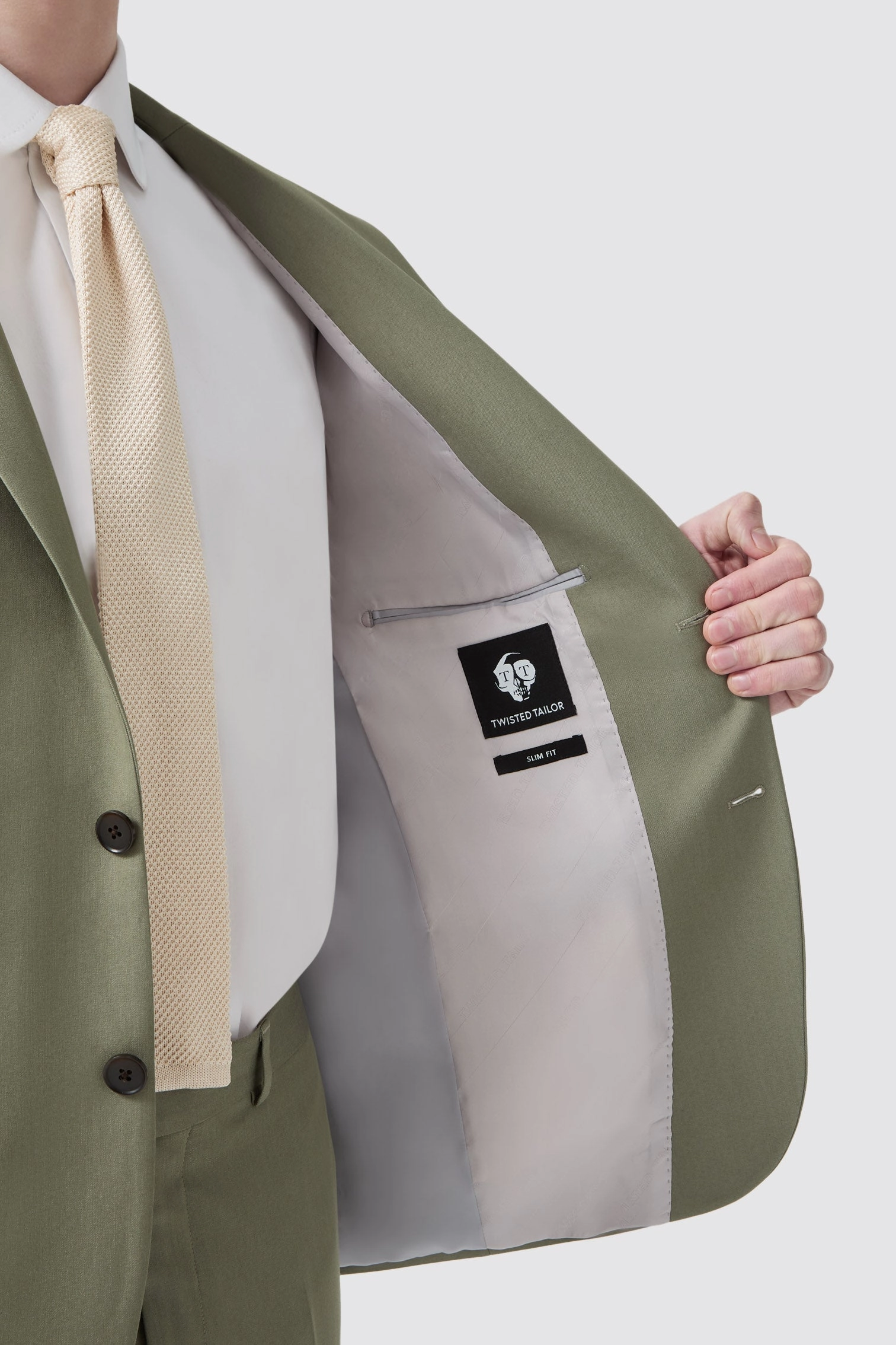 Ellroy Slim Fit Green Suit