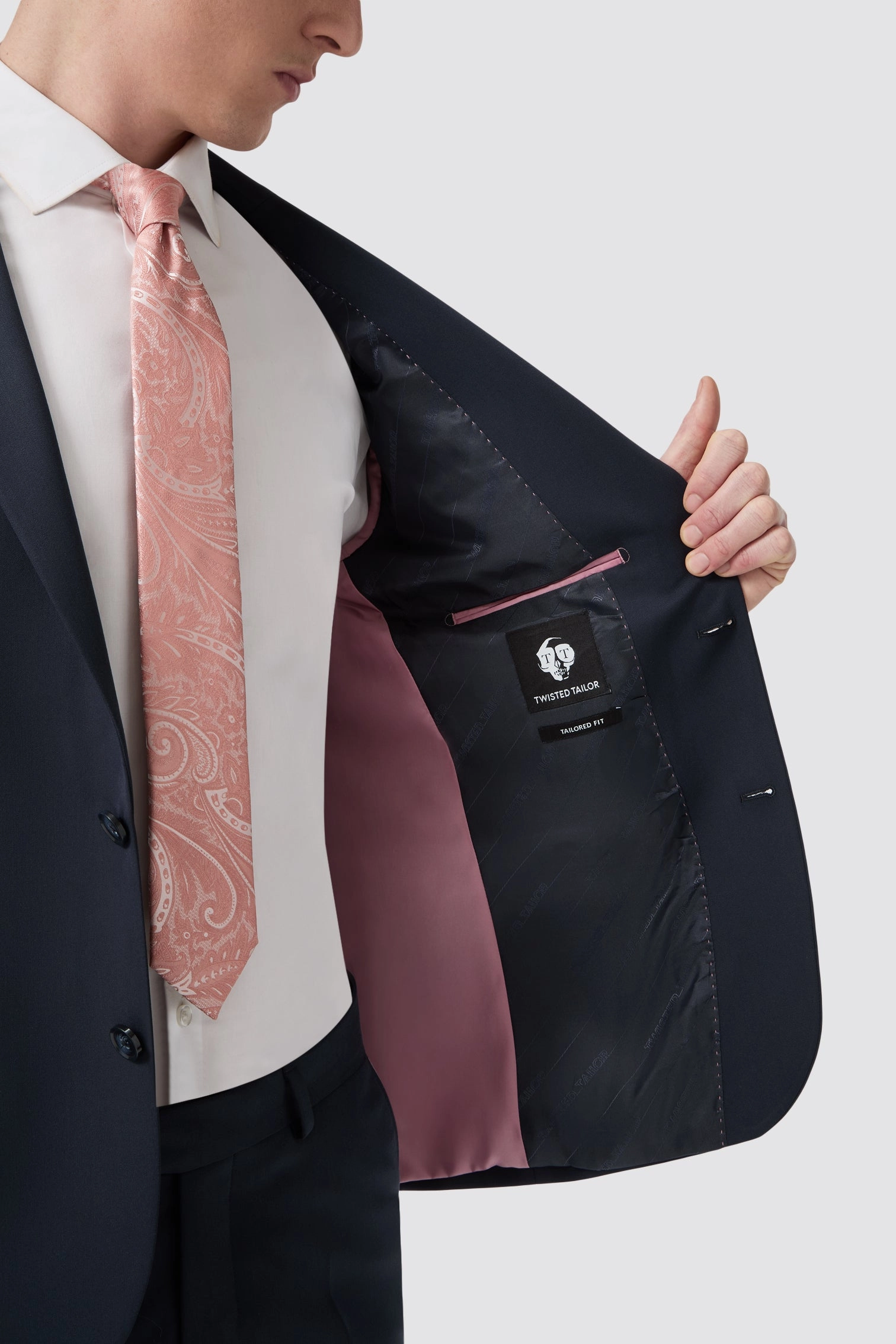 Ellroy Tailored Fit Navy Suit
