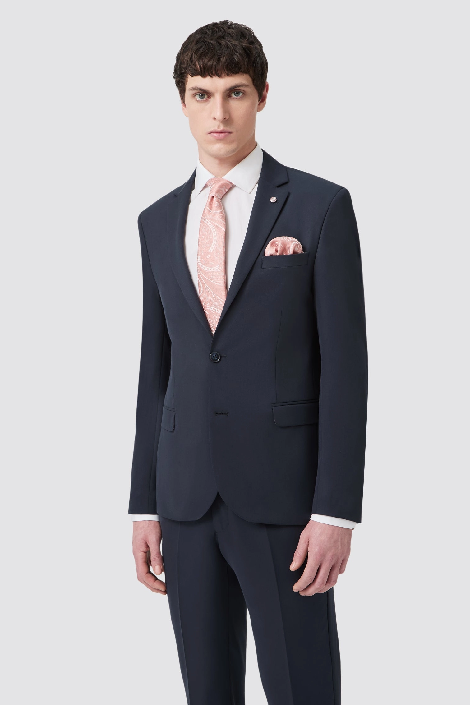Ellroy Tailored Fit Navy Suit