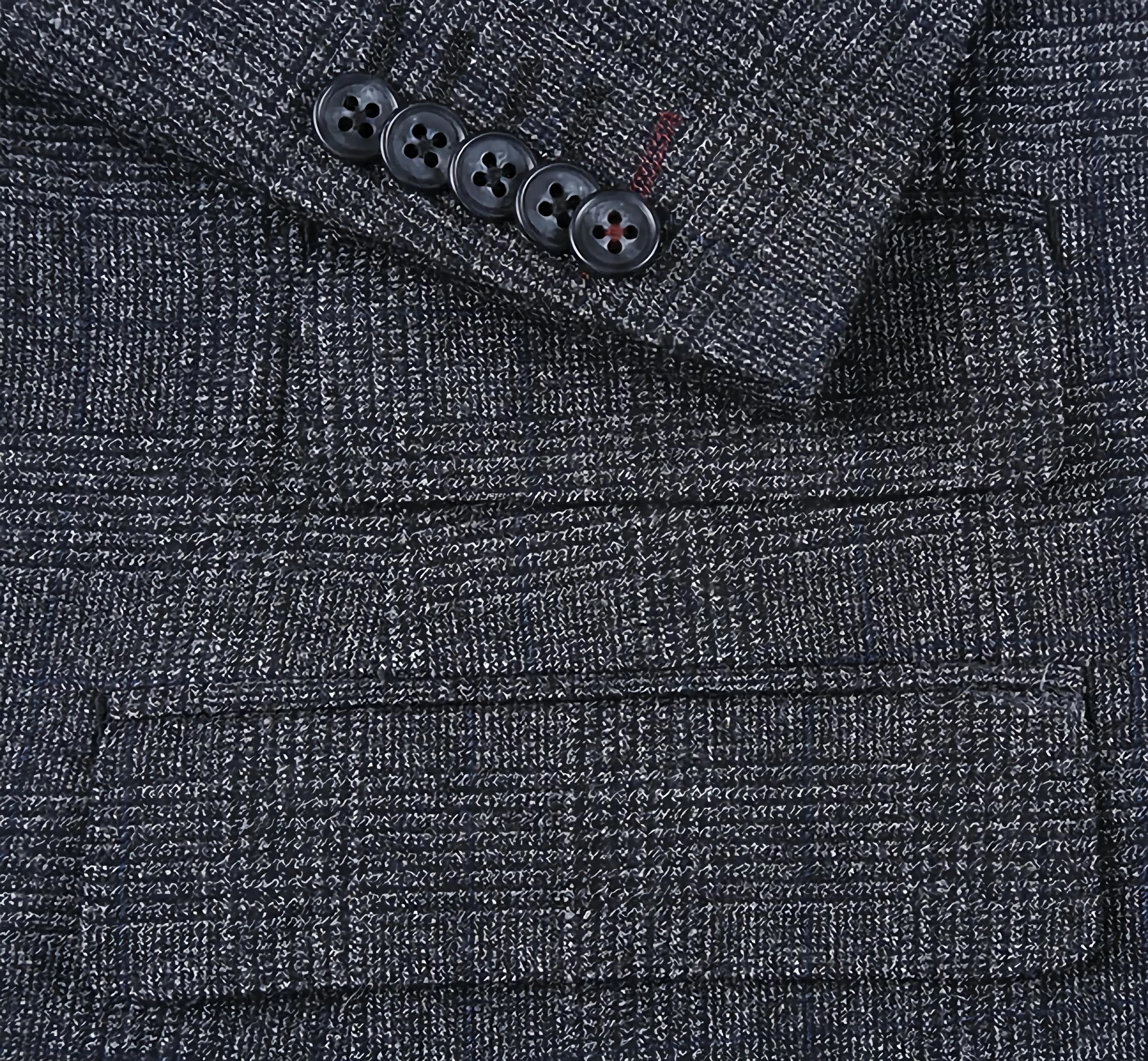 English Laundry 100% Wool Charcoal Checked Slim Fit Suit