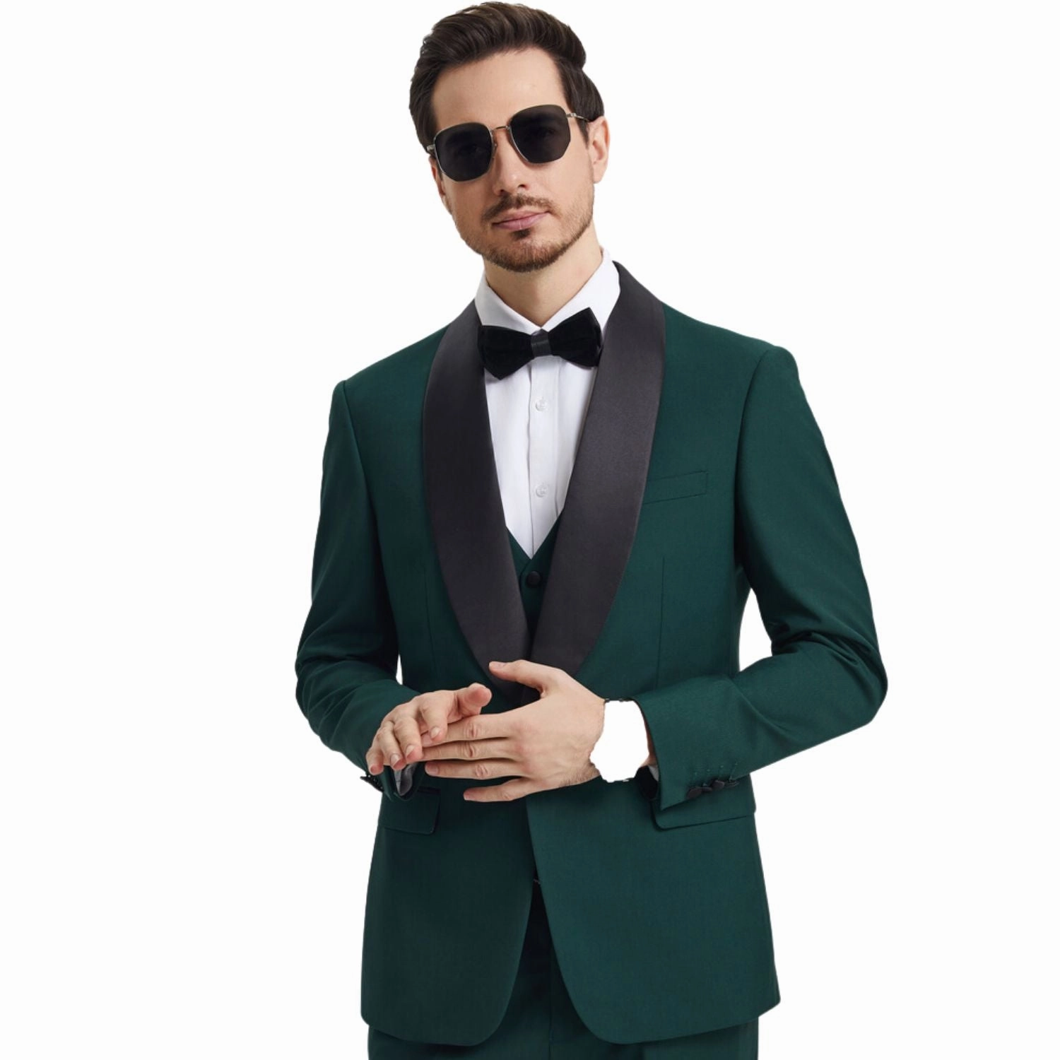 Ganymede Collection: Stacy Adams Green Tuxedo