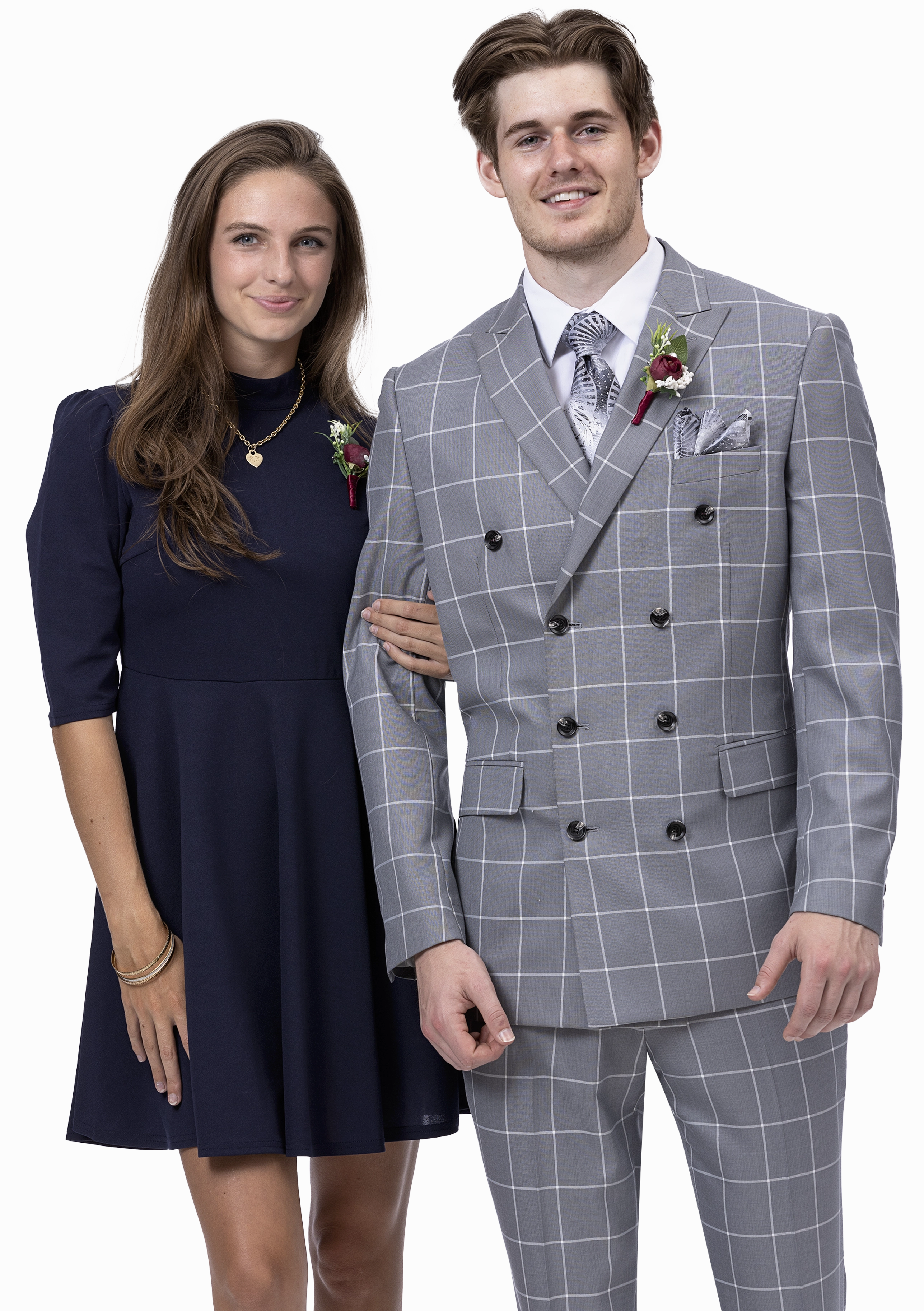 Grey Three Piece Regular Fit Fashion Suit M2779