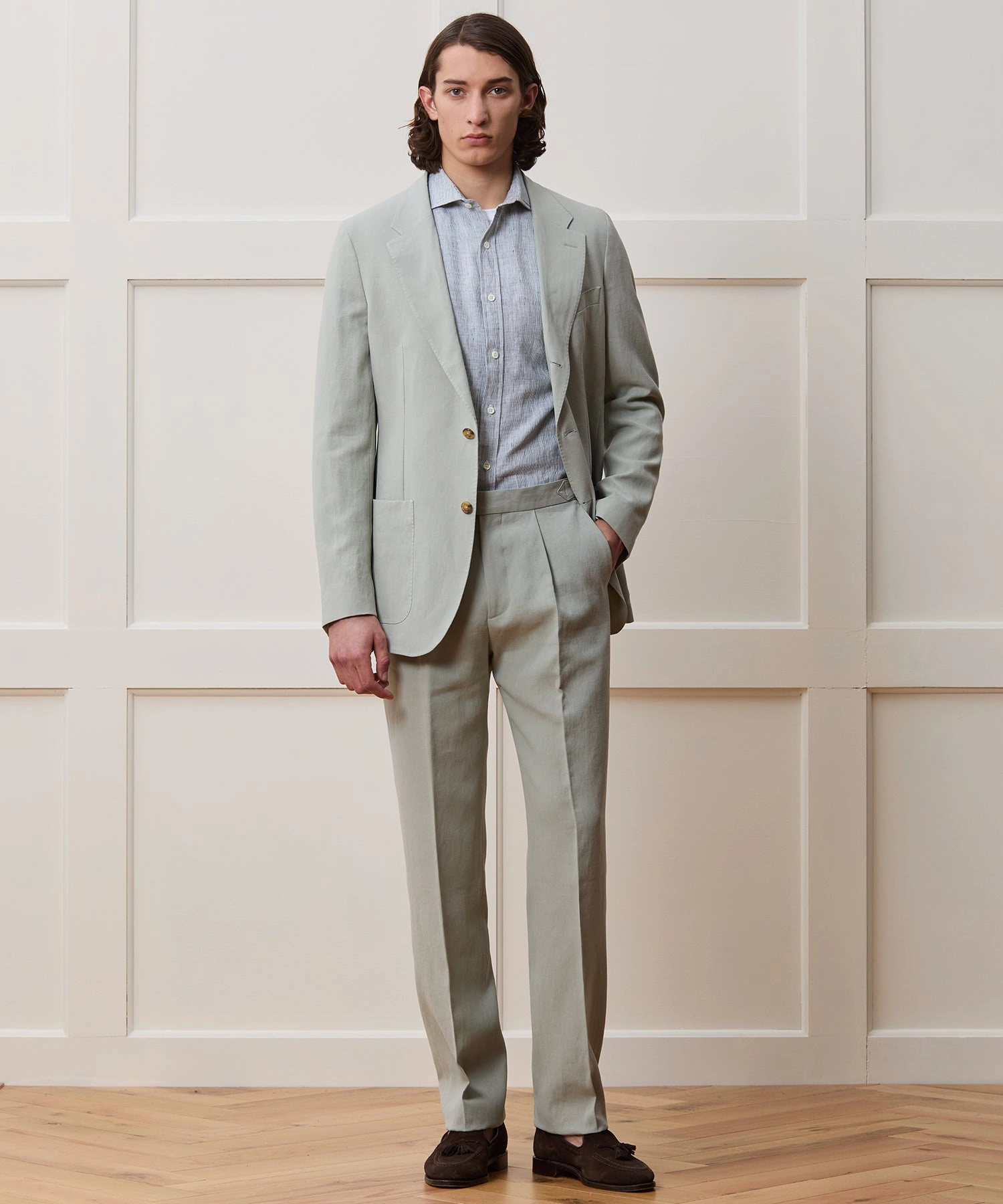 Italian Sueded Linen Madison Suit