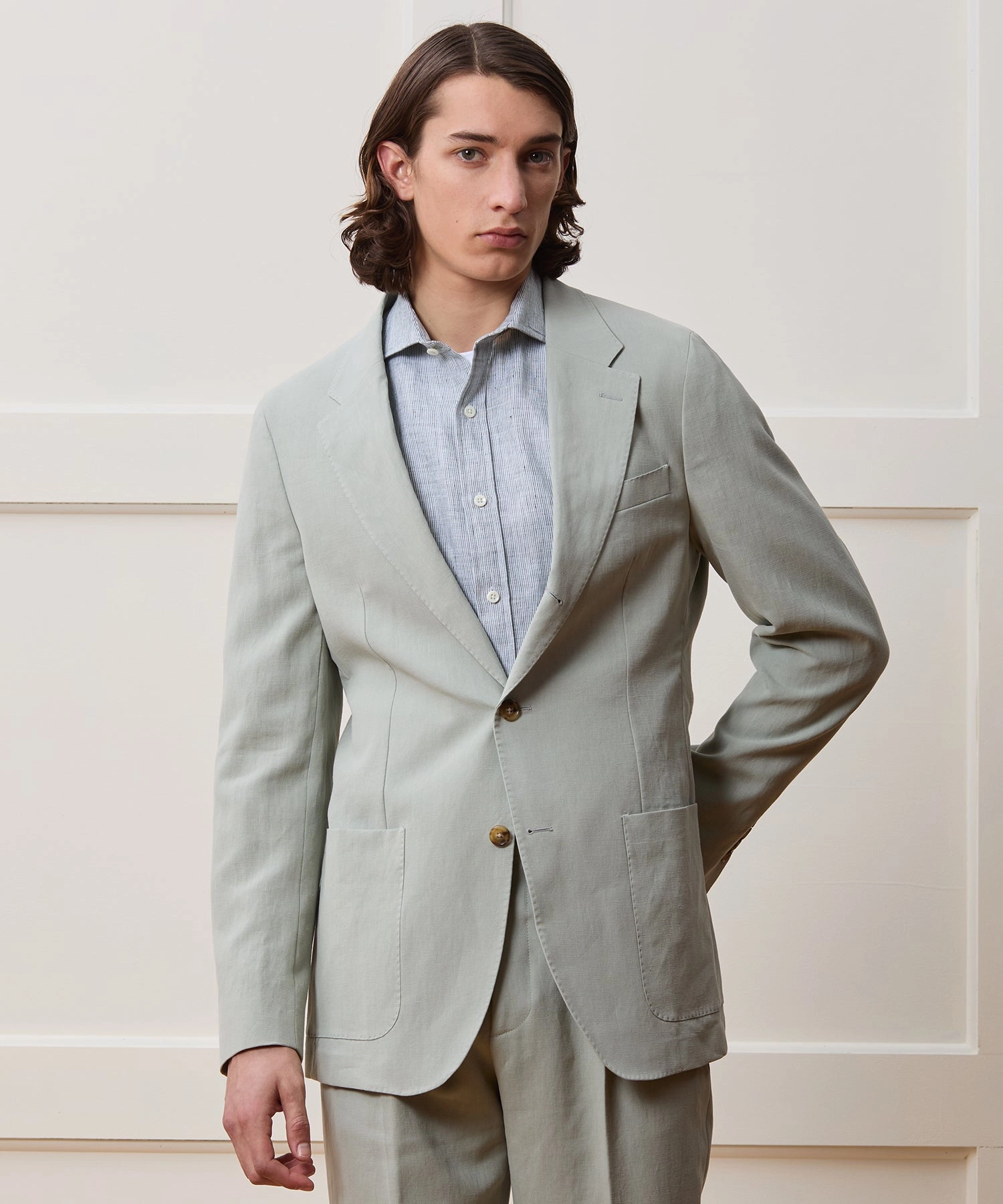 Italian Sueded Linen Madison Suit