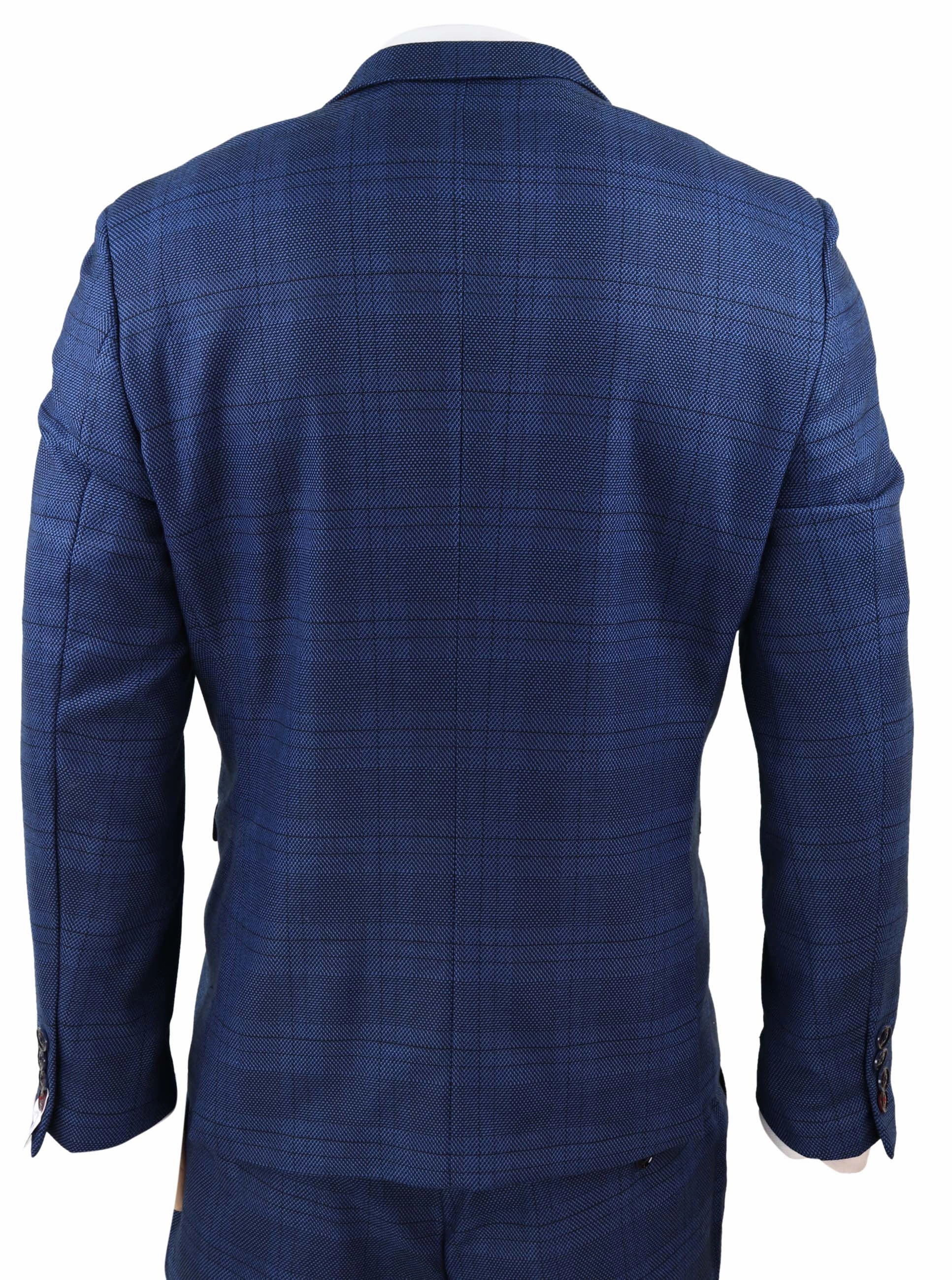 Jerry 3 Piece Check Suit