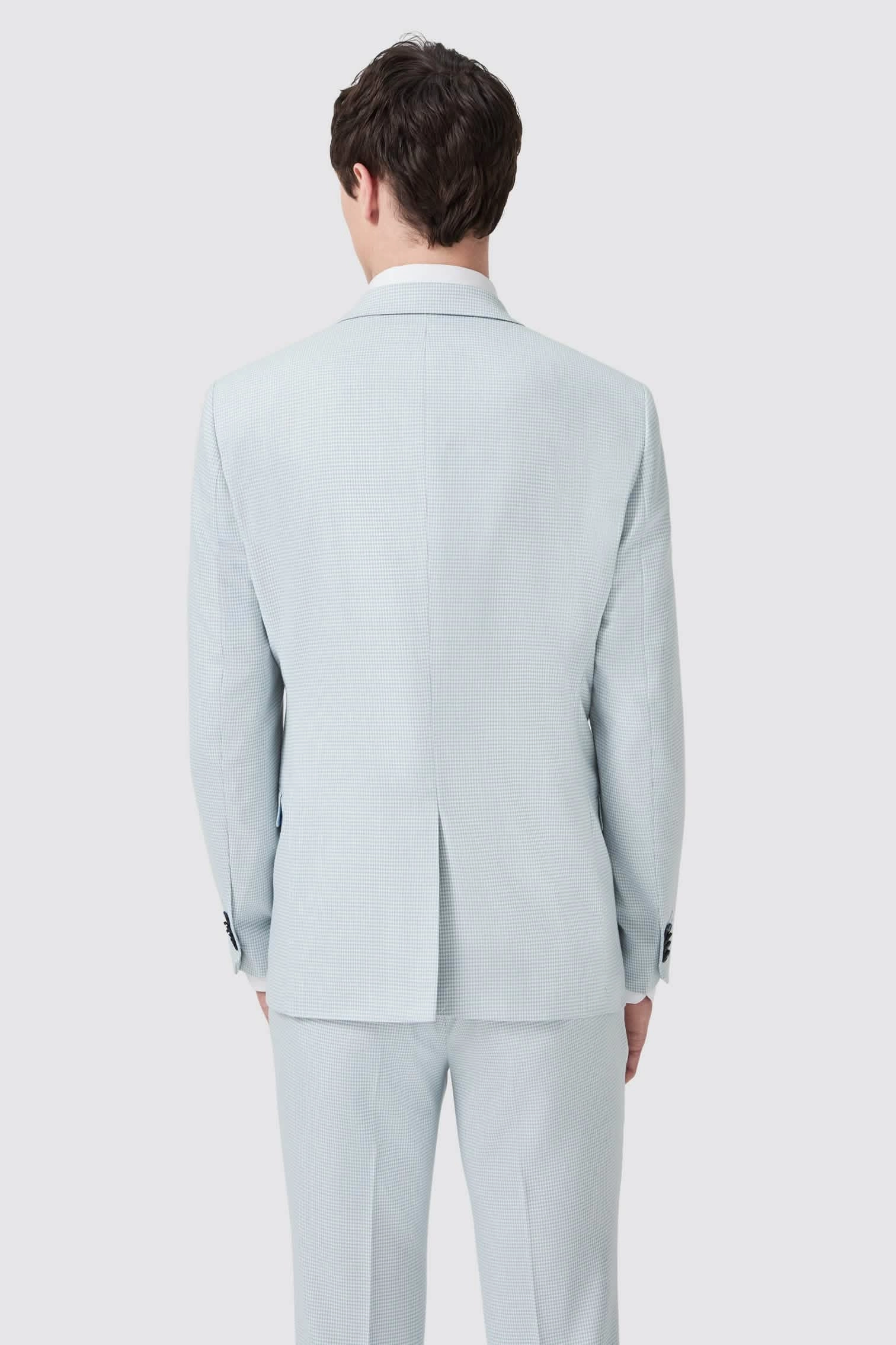 Lansdown Slim Fit Blue Puppytooth Suit