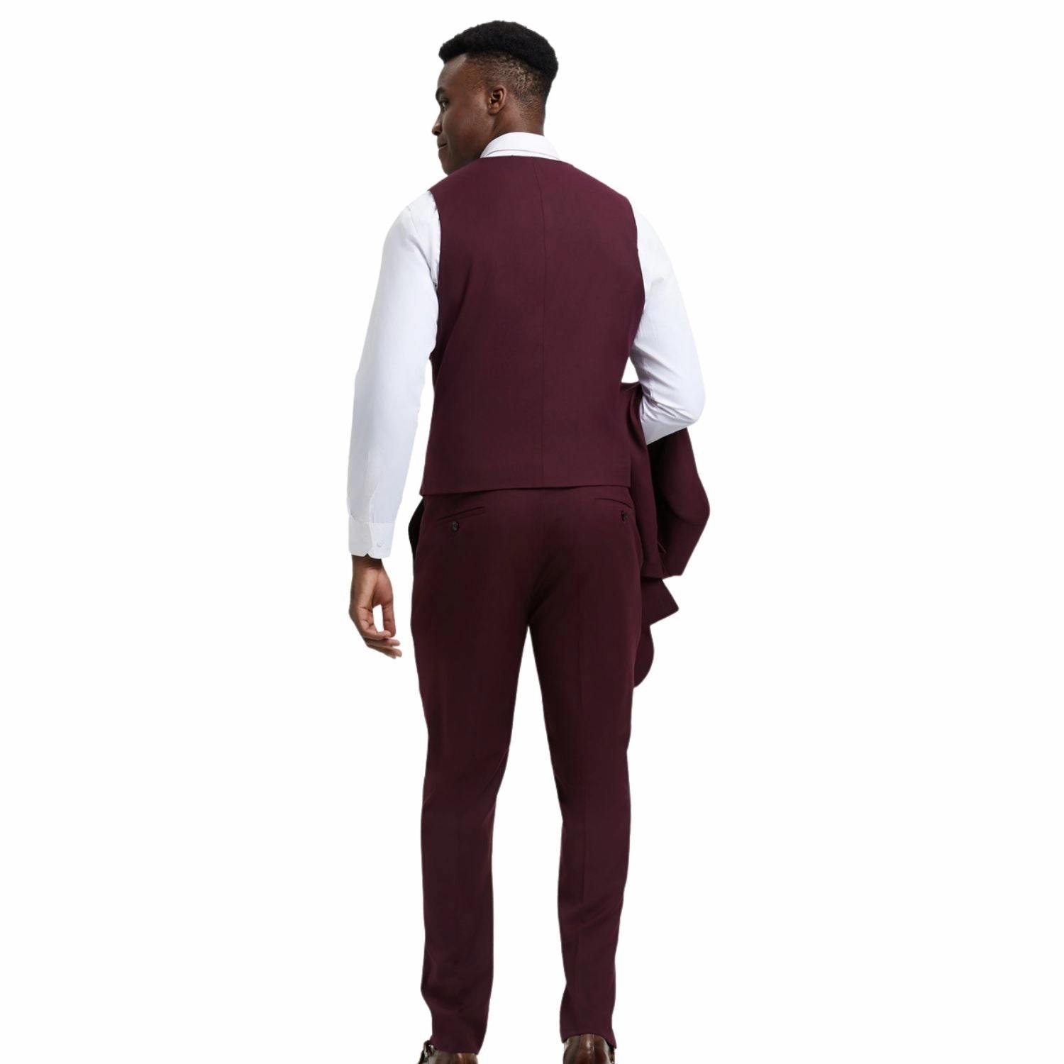 Maroonyx Collection: Stacy Adams Burgundy 3-Piece Suit