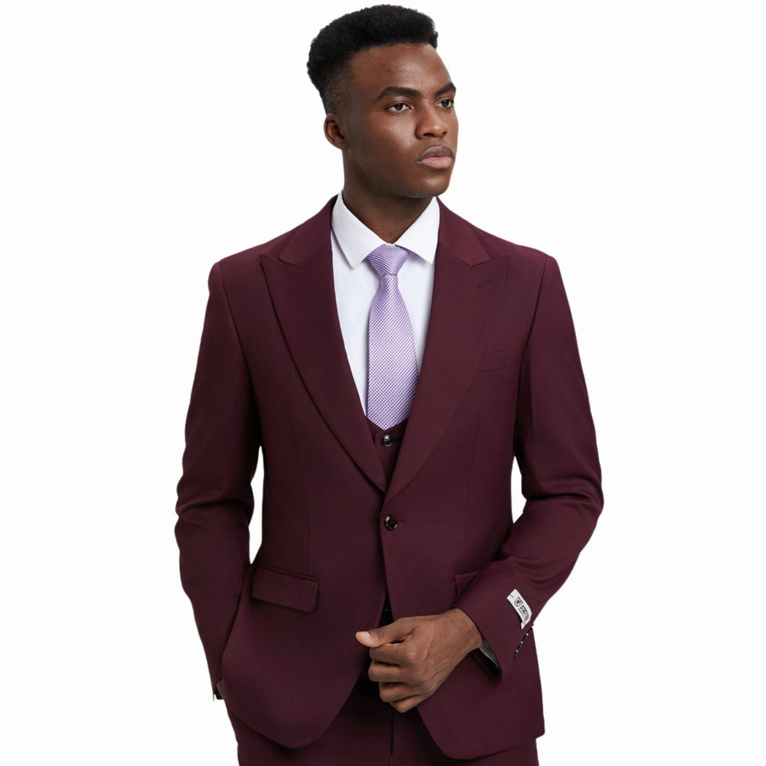 Maroonyx Collection: Stacy Adams Burgundy 3-Piece Suit