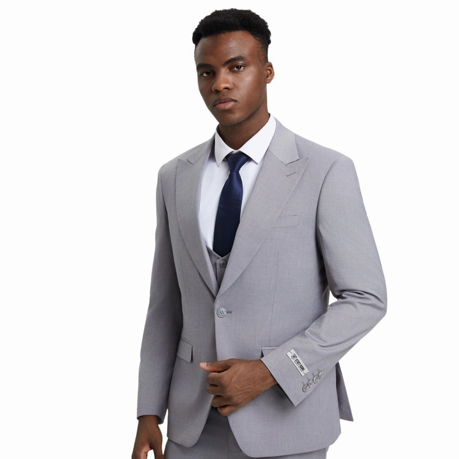 Maroonyx Collection: Stacy Adams LT Grey 3-Piece Suit