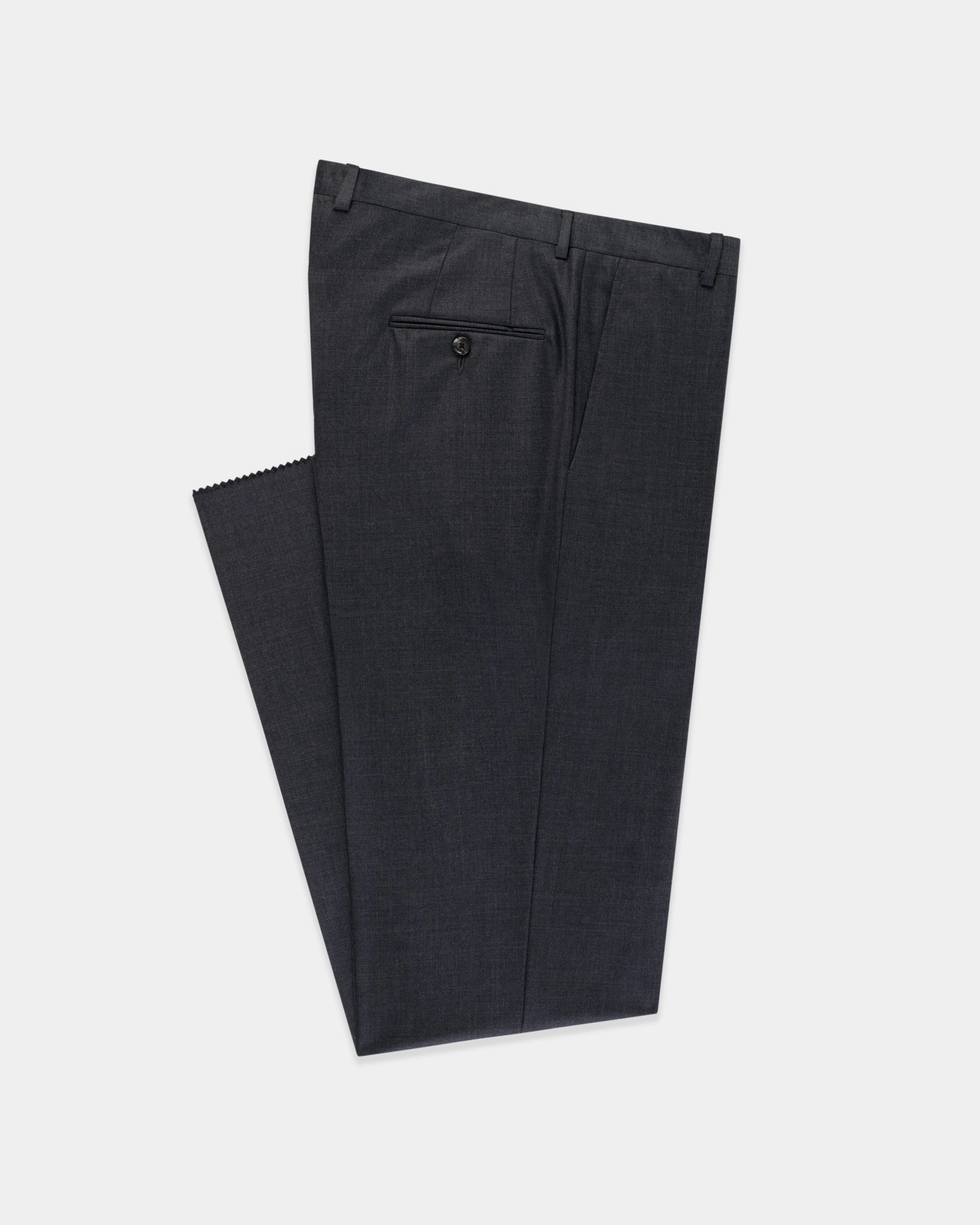 MEDIUM GREY SOLID 120s WOOL SUIT
