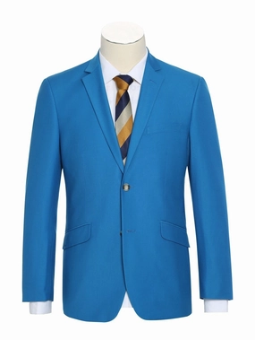 Men's 2-Piece Slim Fit Single Breasted Notch Lapel Suit