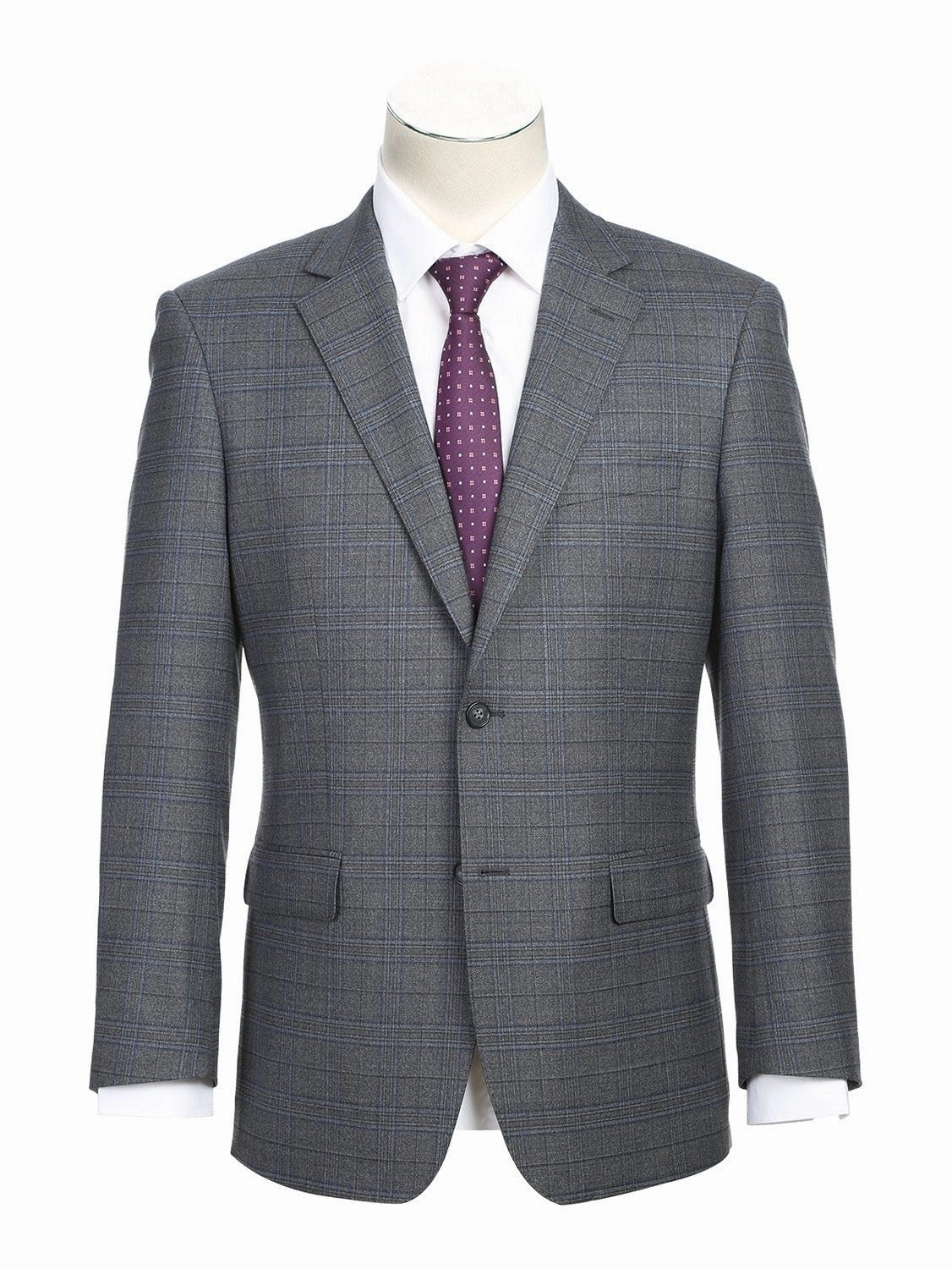 Men's Classic Fit Wool Blend Stretch Suits