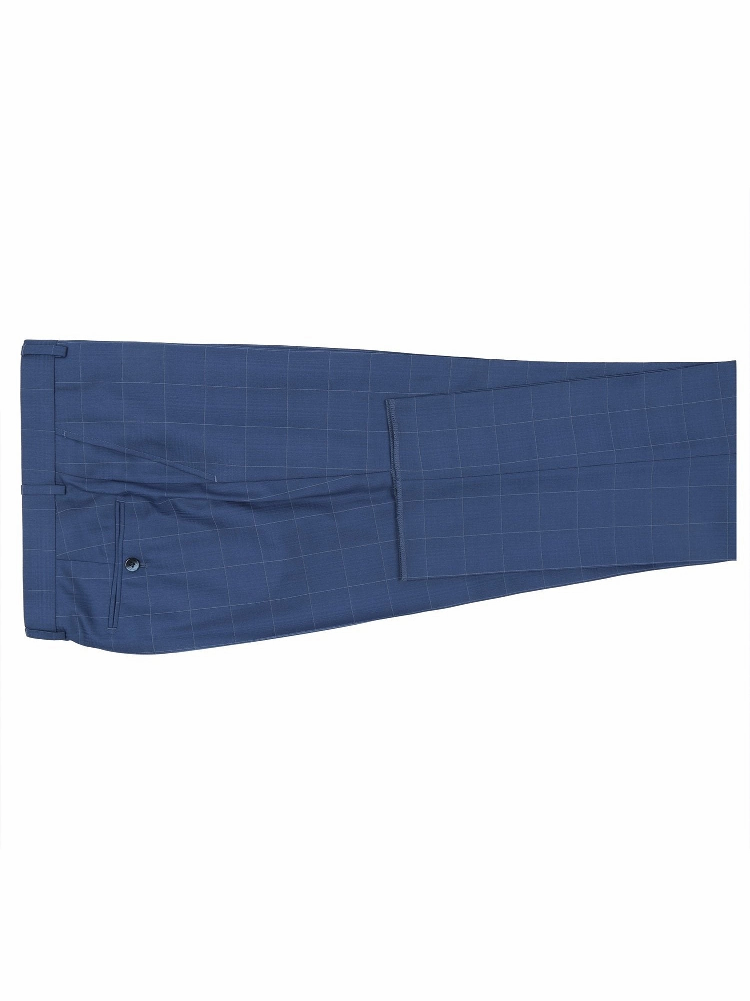 Men's Slim Fit 2-Piece Single Breasted Check Dress Suit
