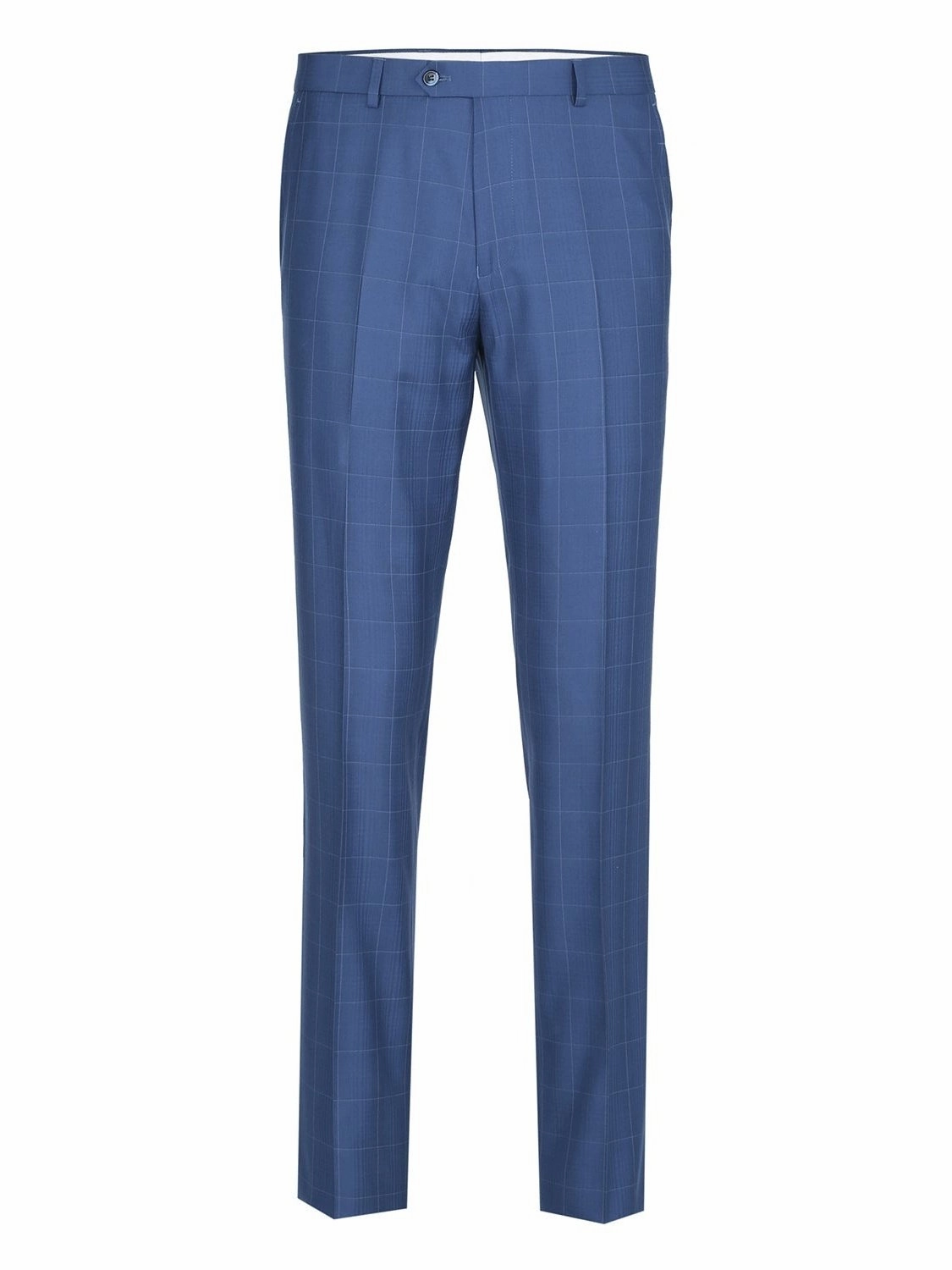Men's Slim Fit 2-Piece Single Breasted Check Dress Suit