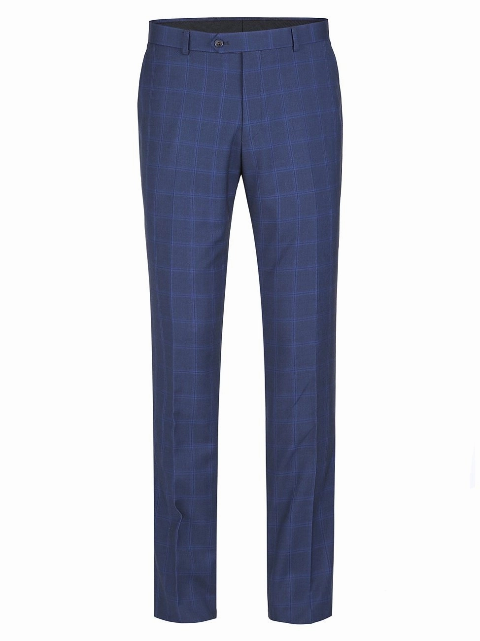 Men's Slim Fit 2-Piece Single Breasted Check Dress Suit