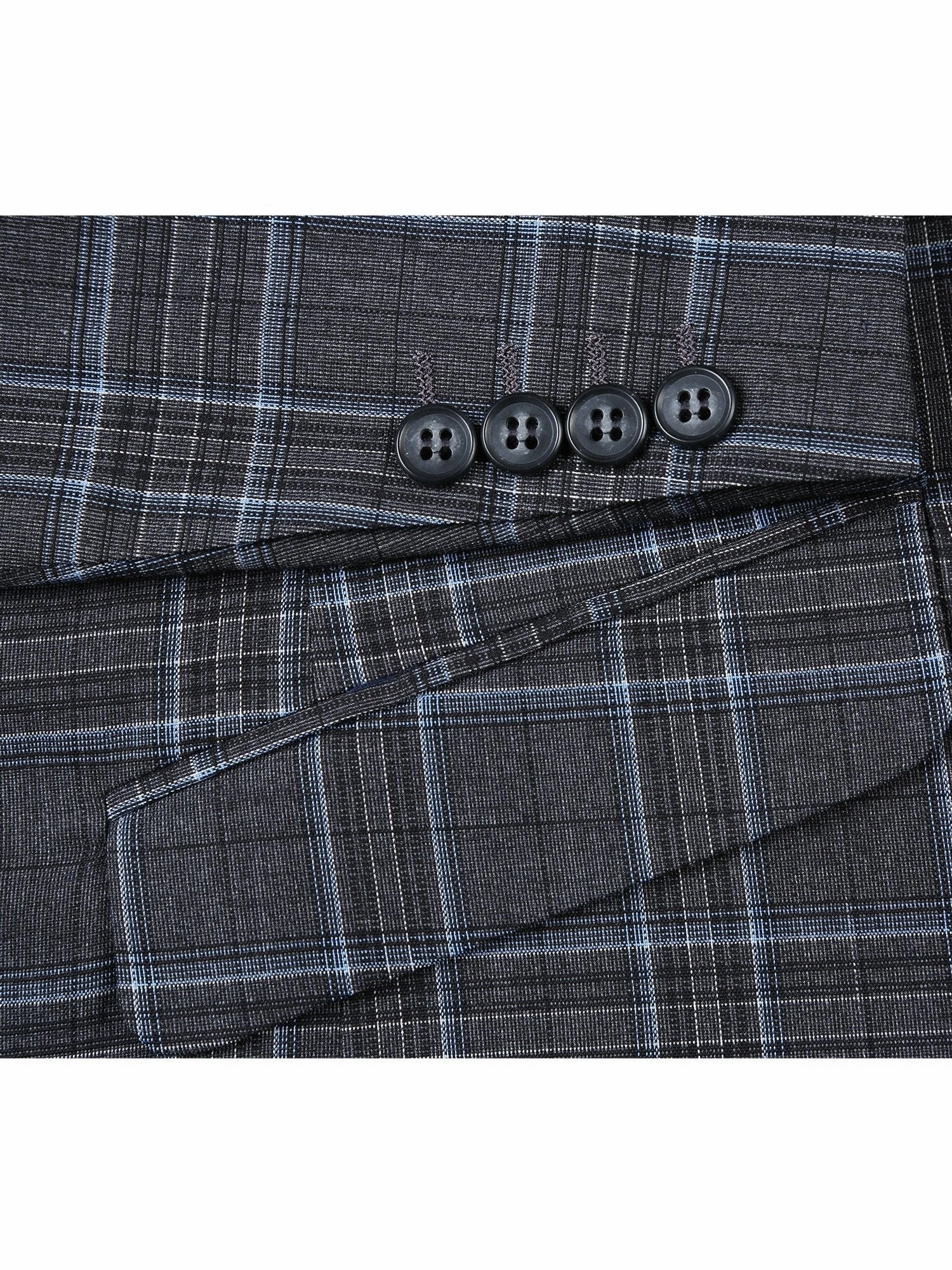 Men's Slim Fit Checked Suits