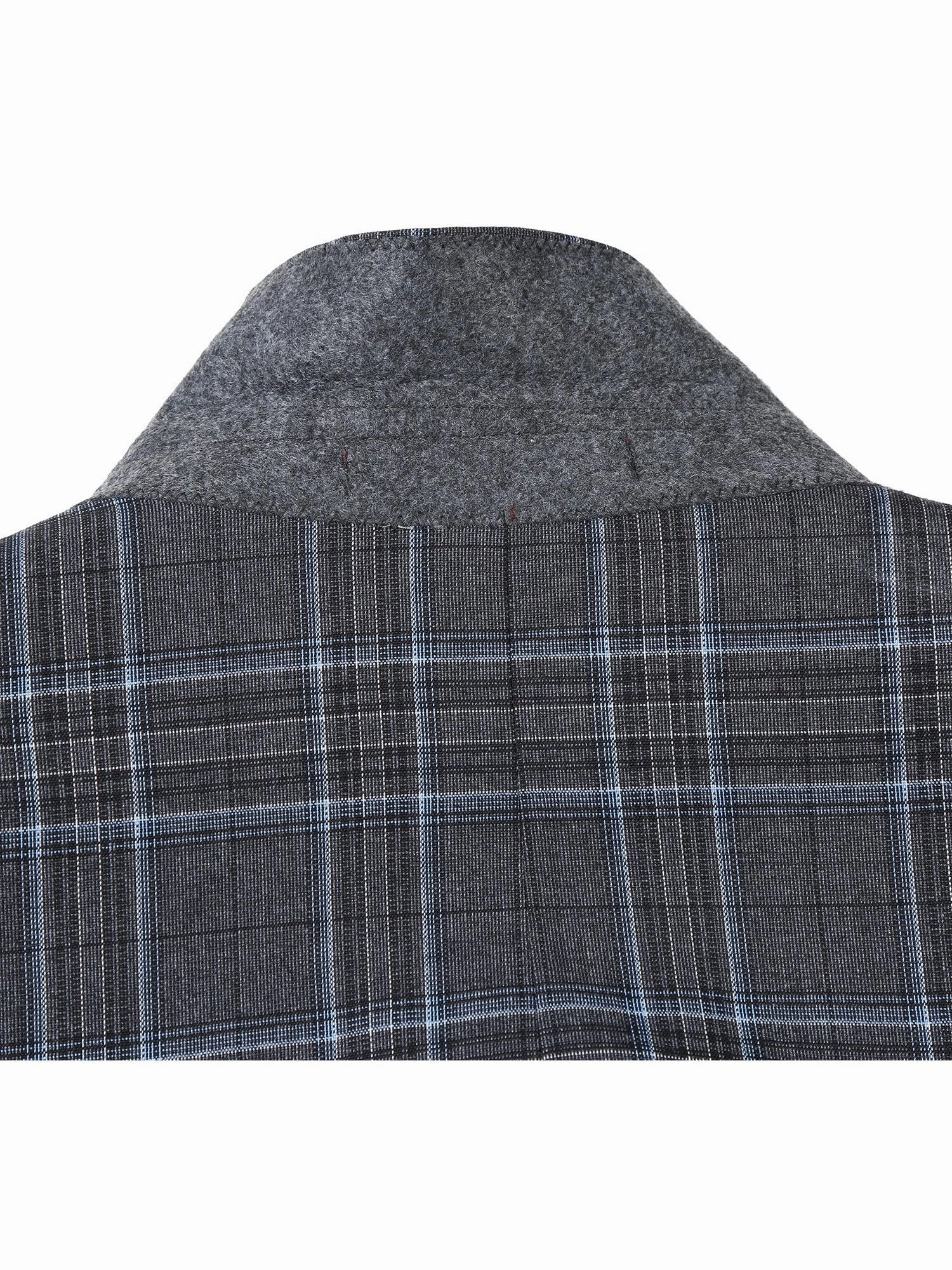 Men's Slim Fit Checked Suits