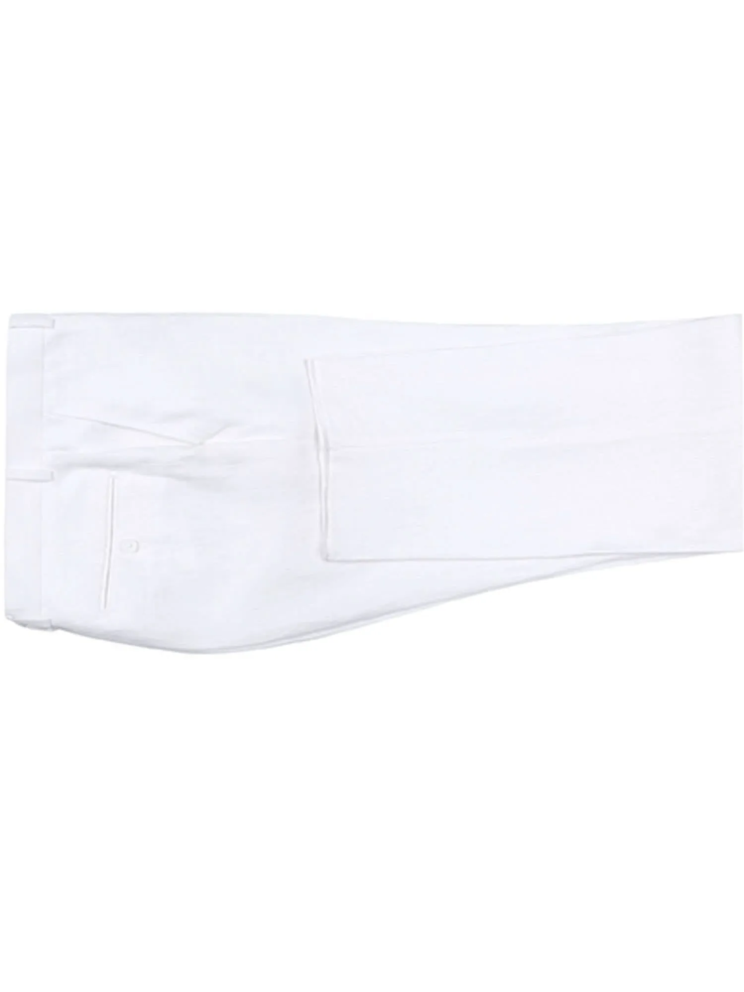 Men's Big & Tall Notch Lapels White Solid Linen Suits