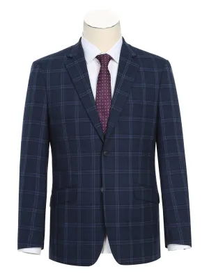 Men's Slim Fit Checked Suits