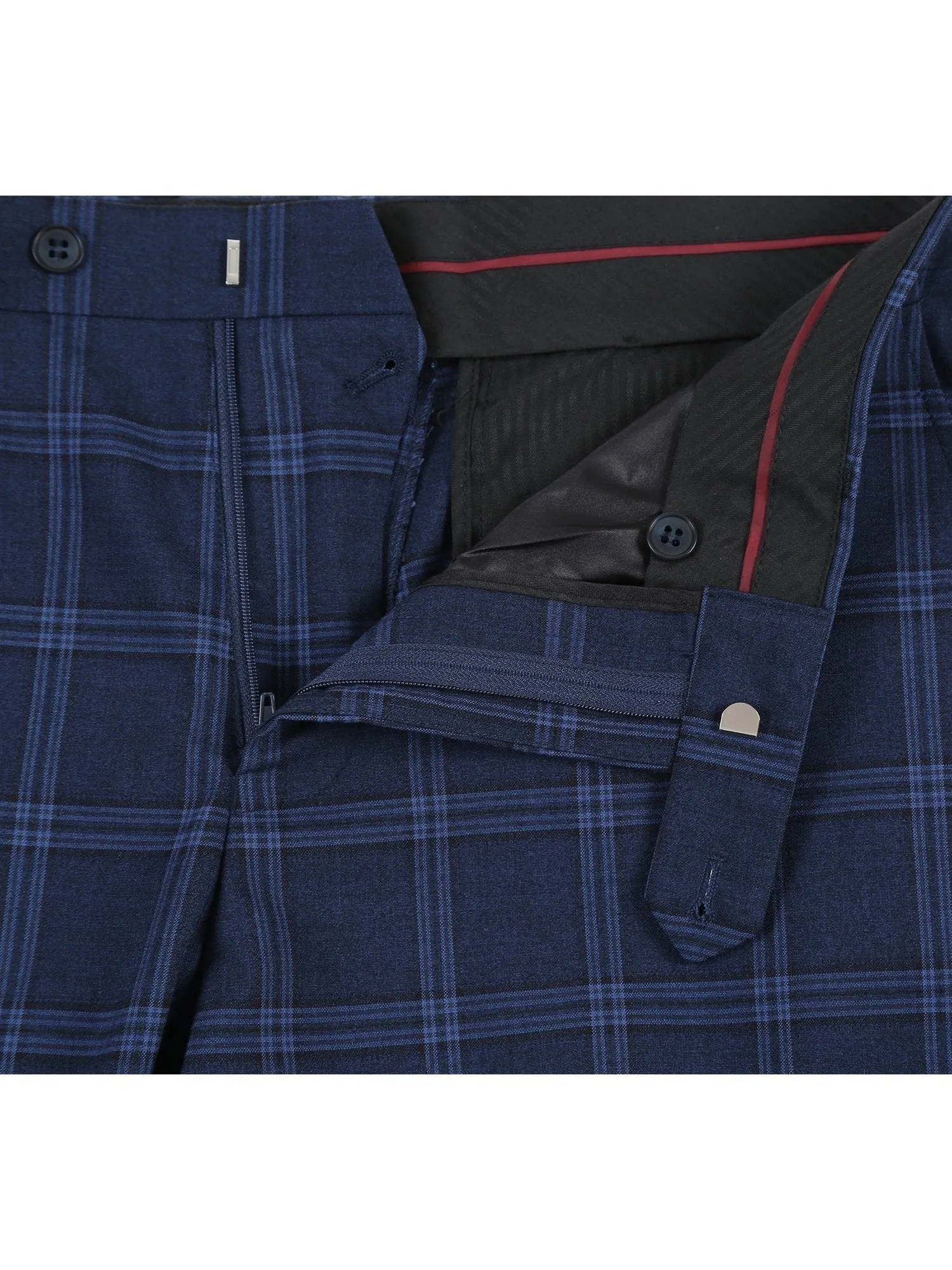 Men's Slim Fit Checked Suits