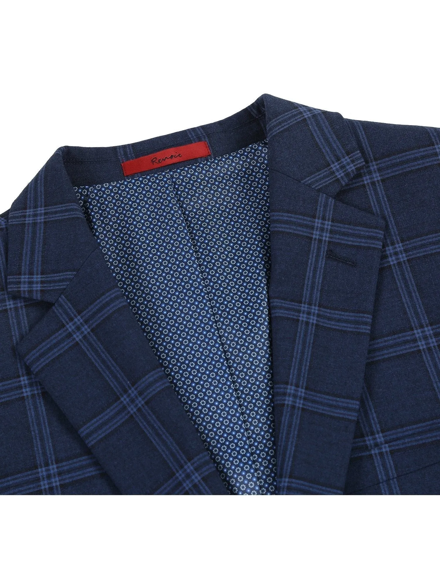 Men's Slim Fit Checked Suits