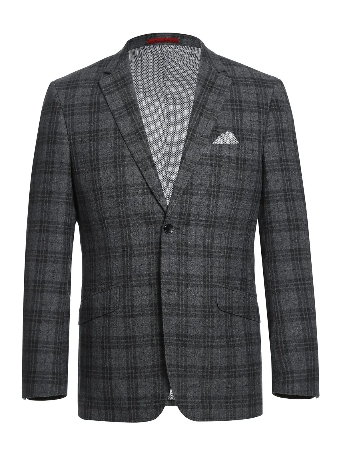 Men's Slim Fit Checked Suits