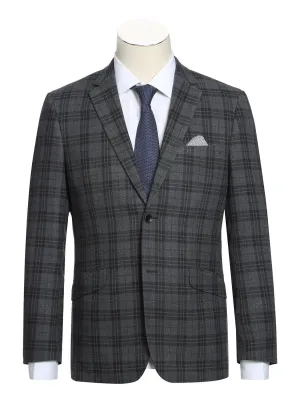 Men's Slim Fit Checked Suits