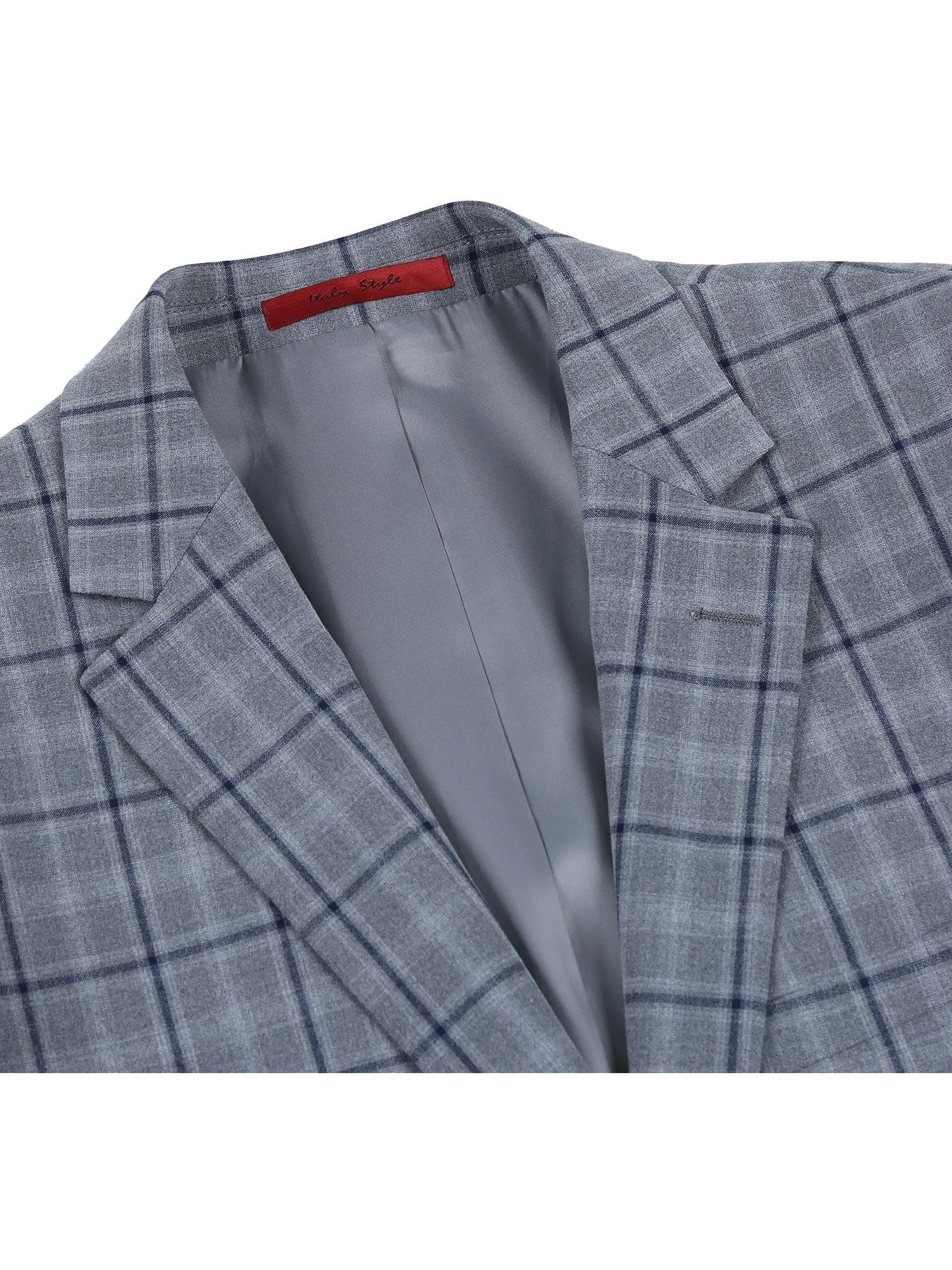 Men's Slim Fit Stretch Checked Suits
