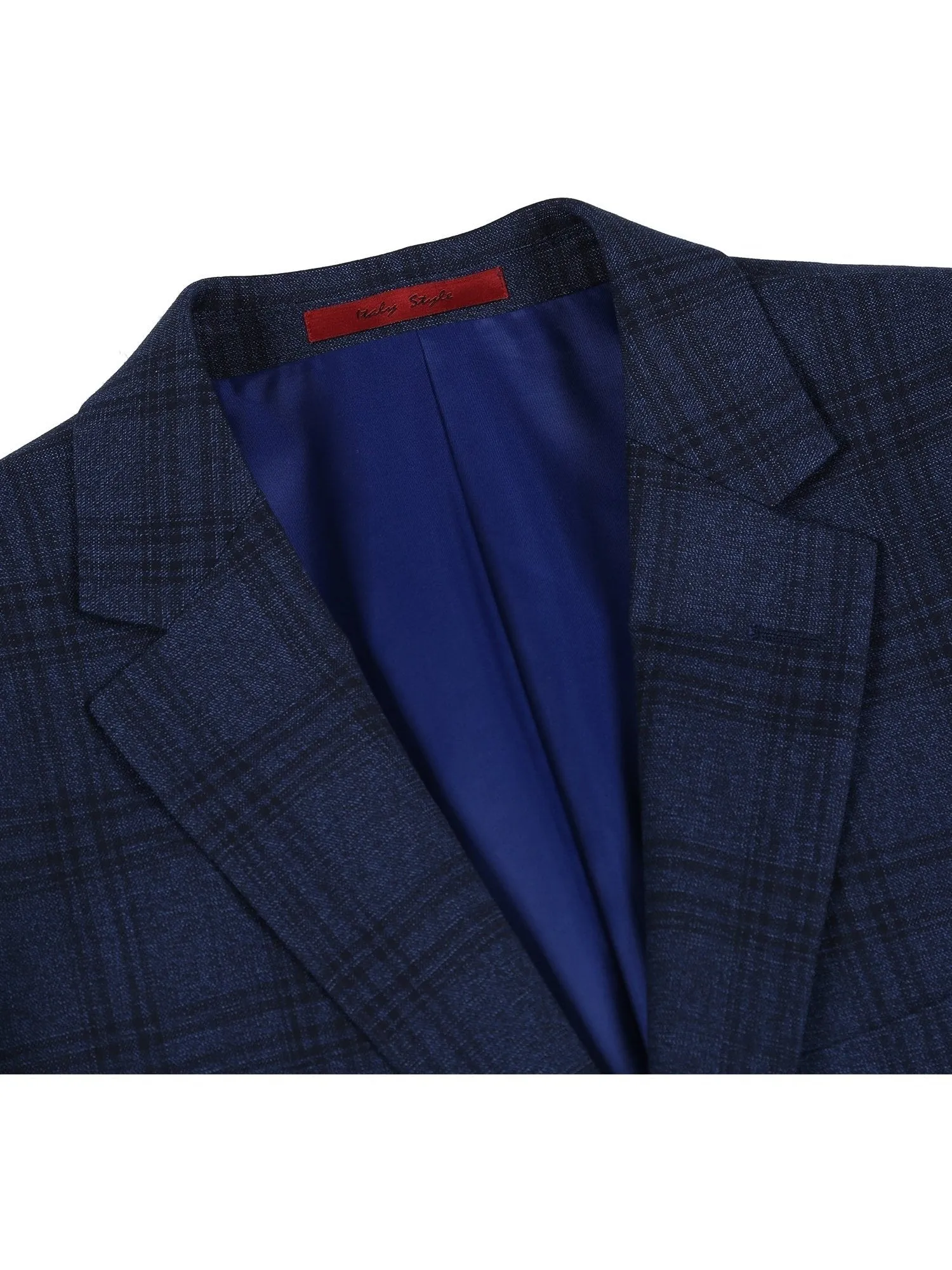 Men's Slim Fit Stretch Checked Suits