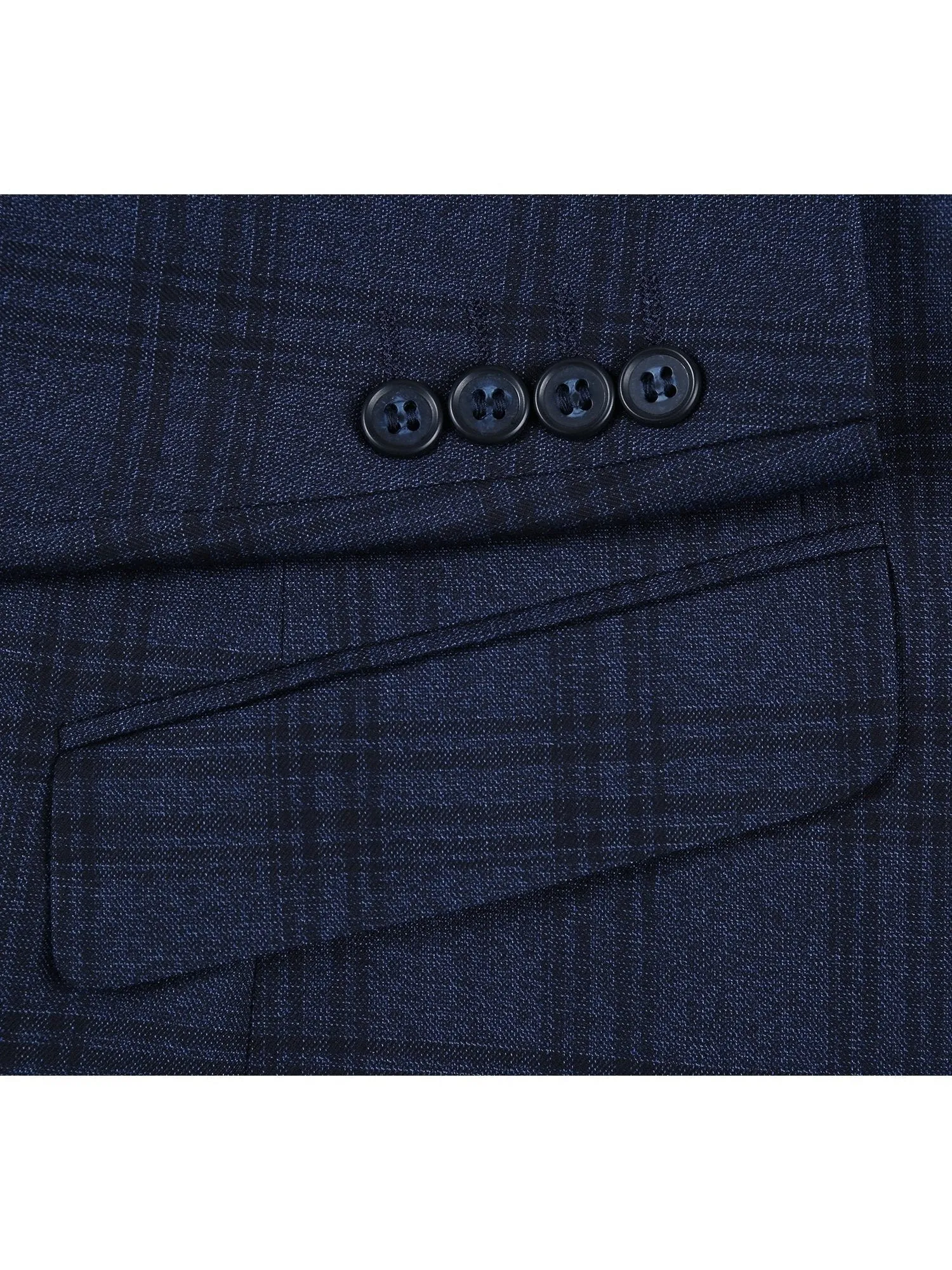 Men's Slim Fit Stretch Checked Suits