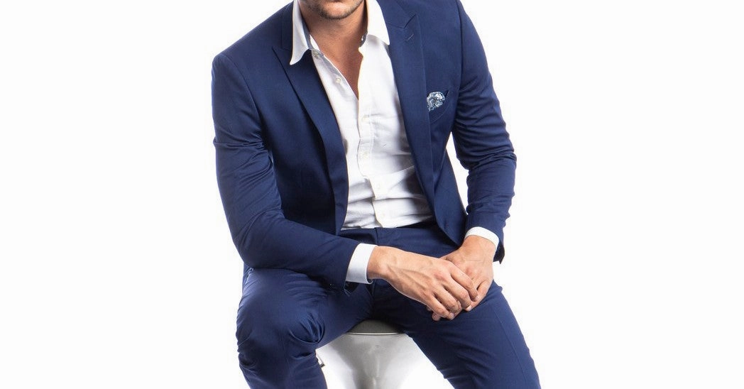 Metropolis Modern Collection: Dark Blue Two-Piece Suit – Skinny Fit