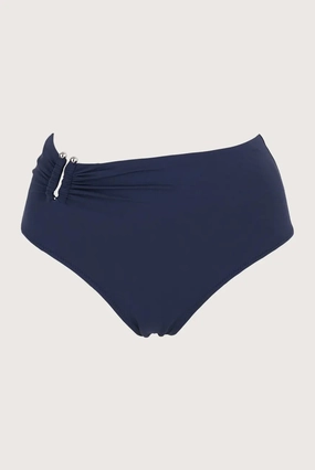 MITRA BLUE HIGH-WAISTED BIKINI BOTTOM