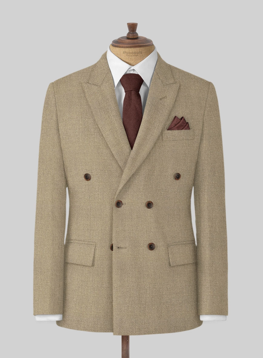 Naples Barista Beige Tweed Suit